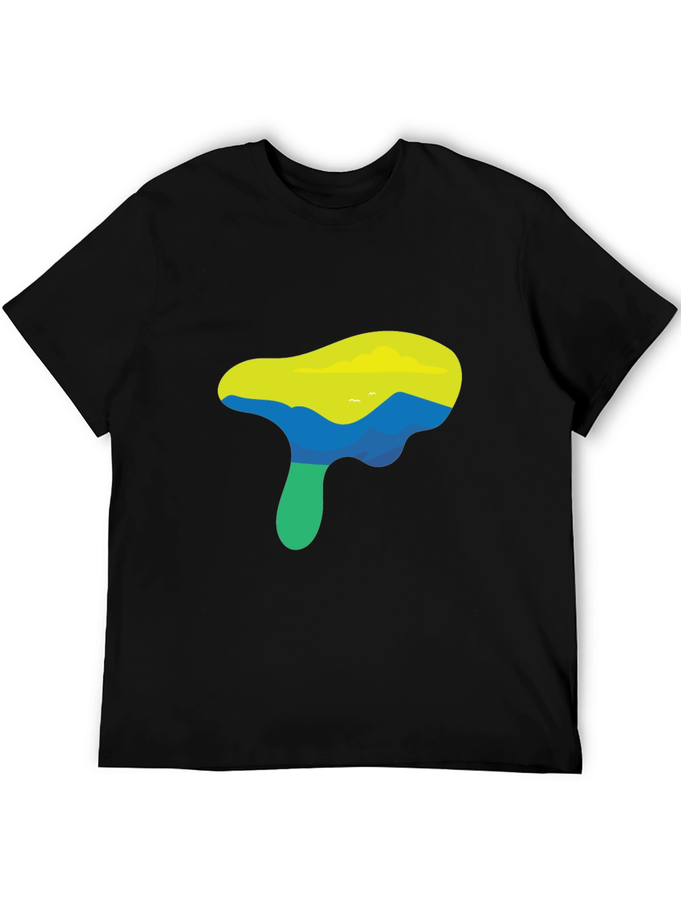 Nature Graphic Black T-Shirt