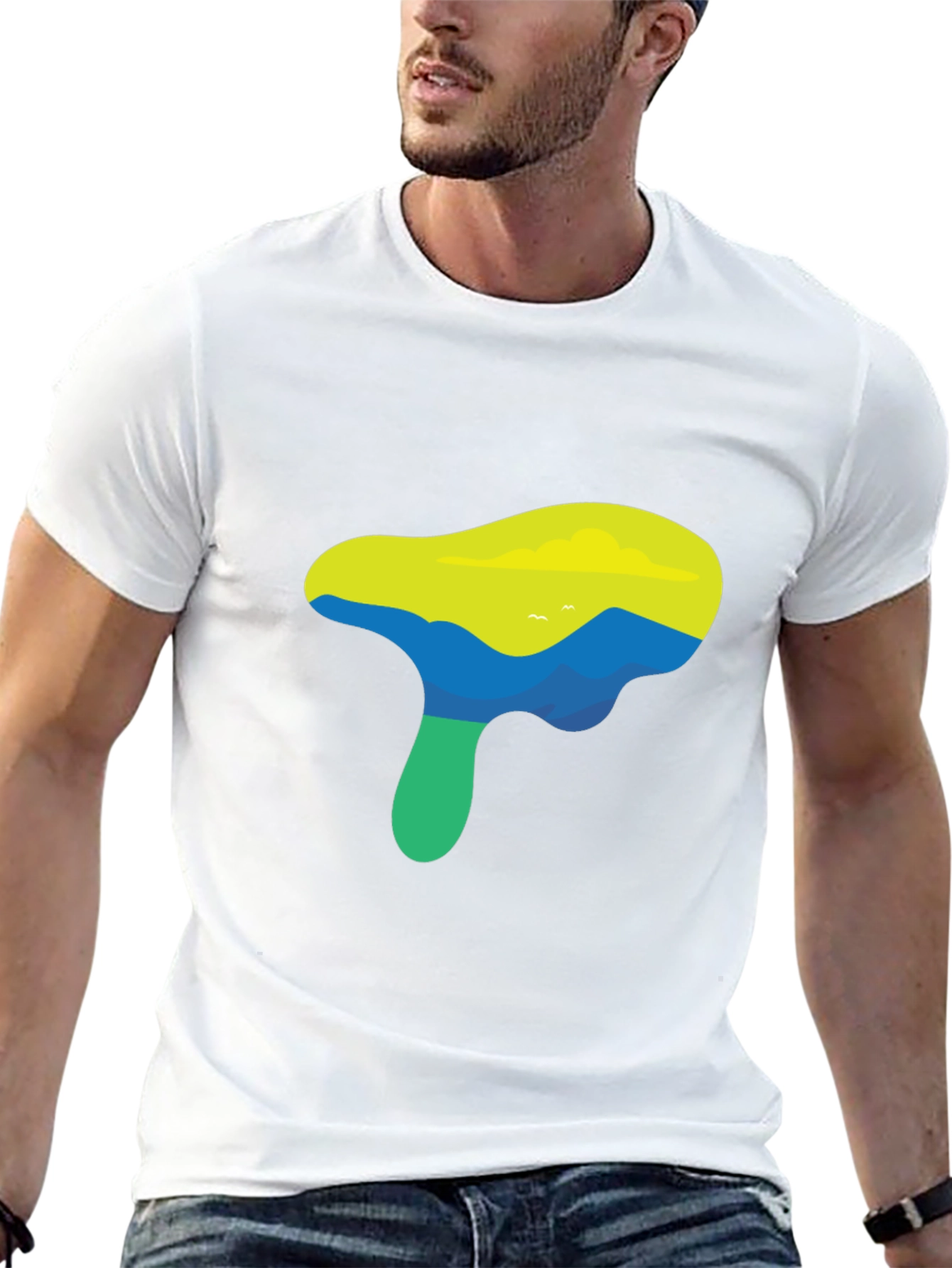 Nature Graphic Black T-Shirt