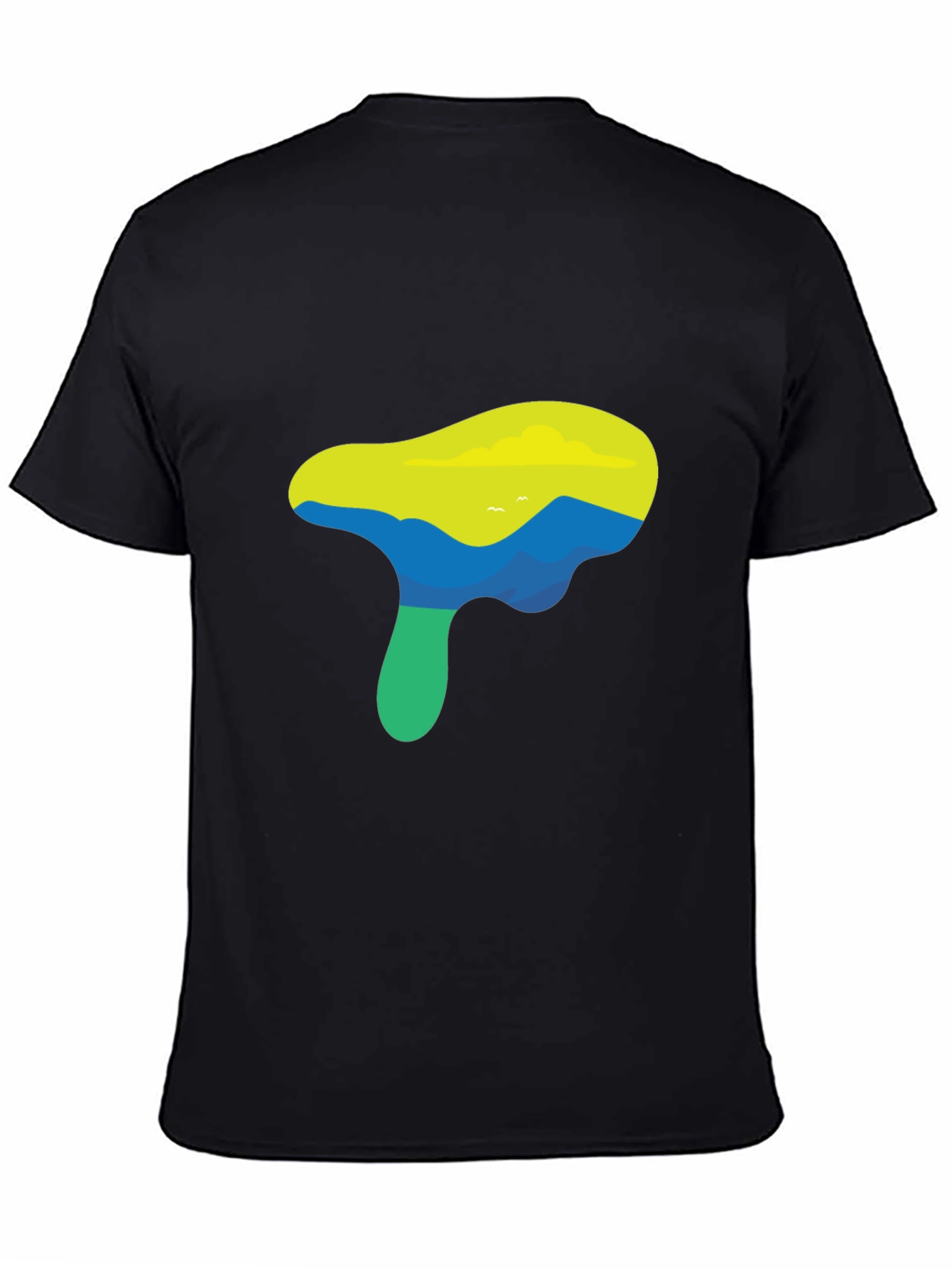 Nature Graphic Black T-Shirt