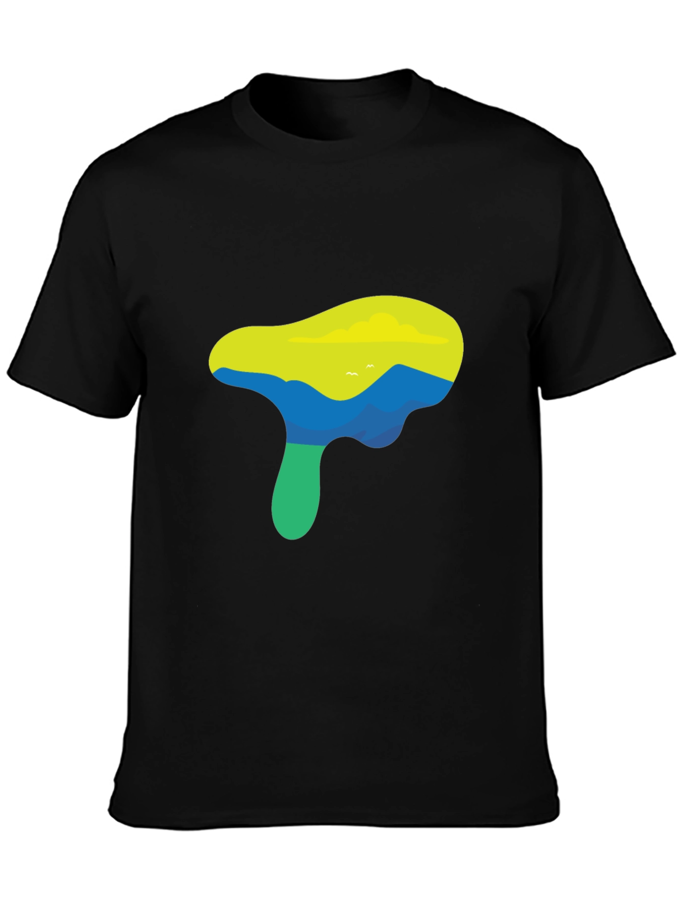 Nature Graphic Black T-Shirt