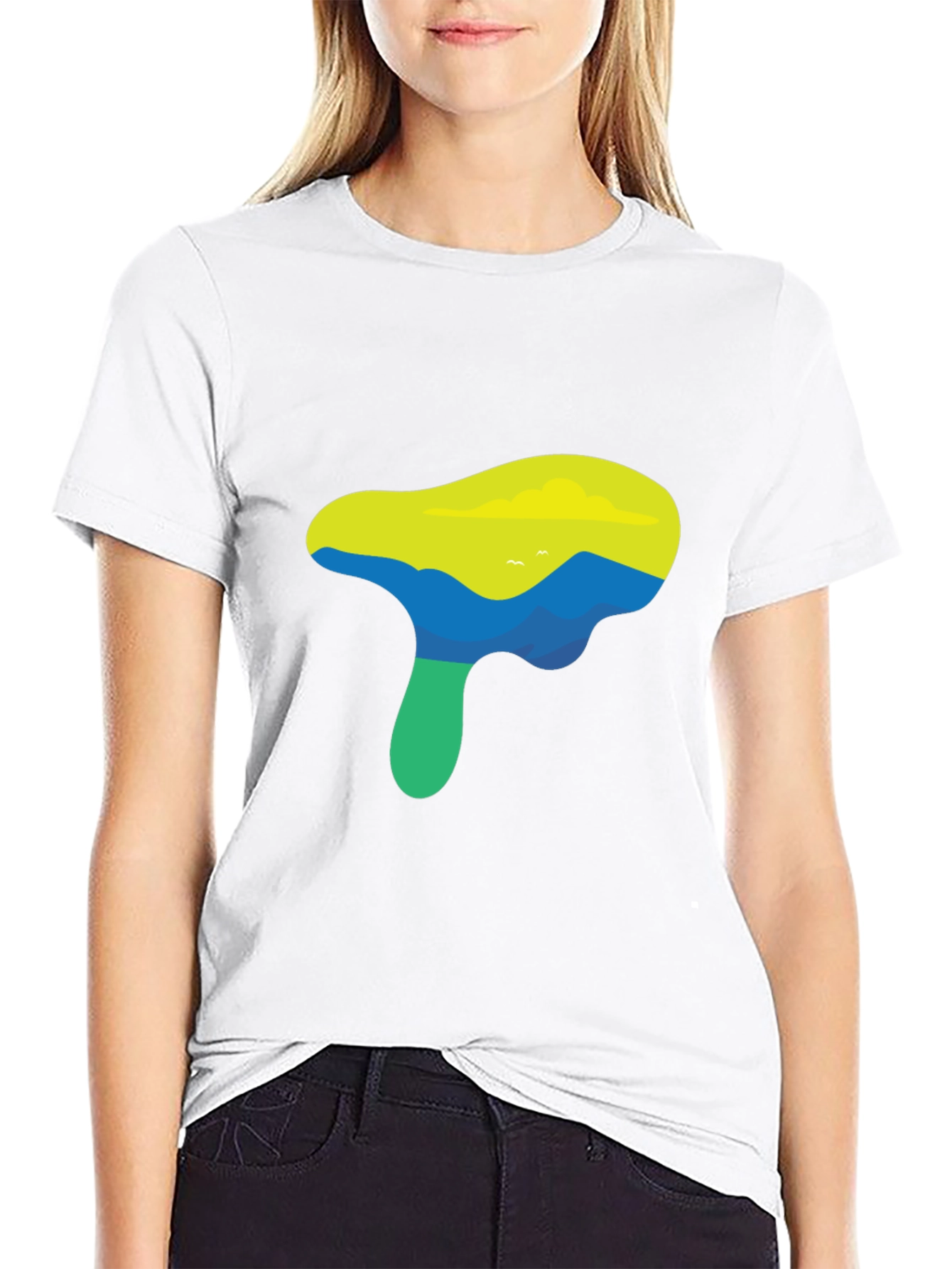 Nature Graphic Black T-Shirt