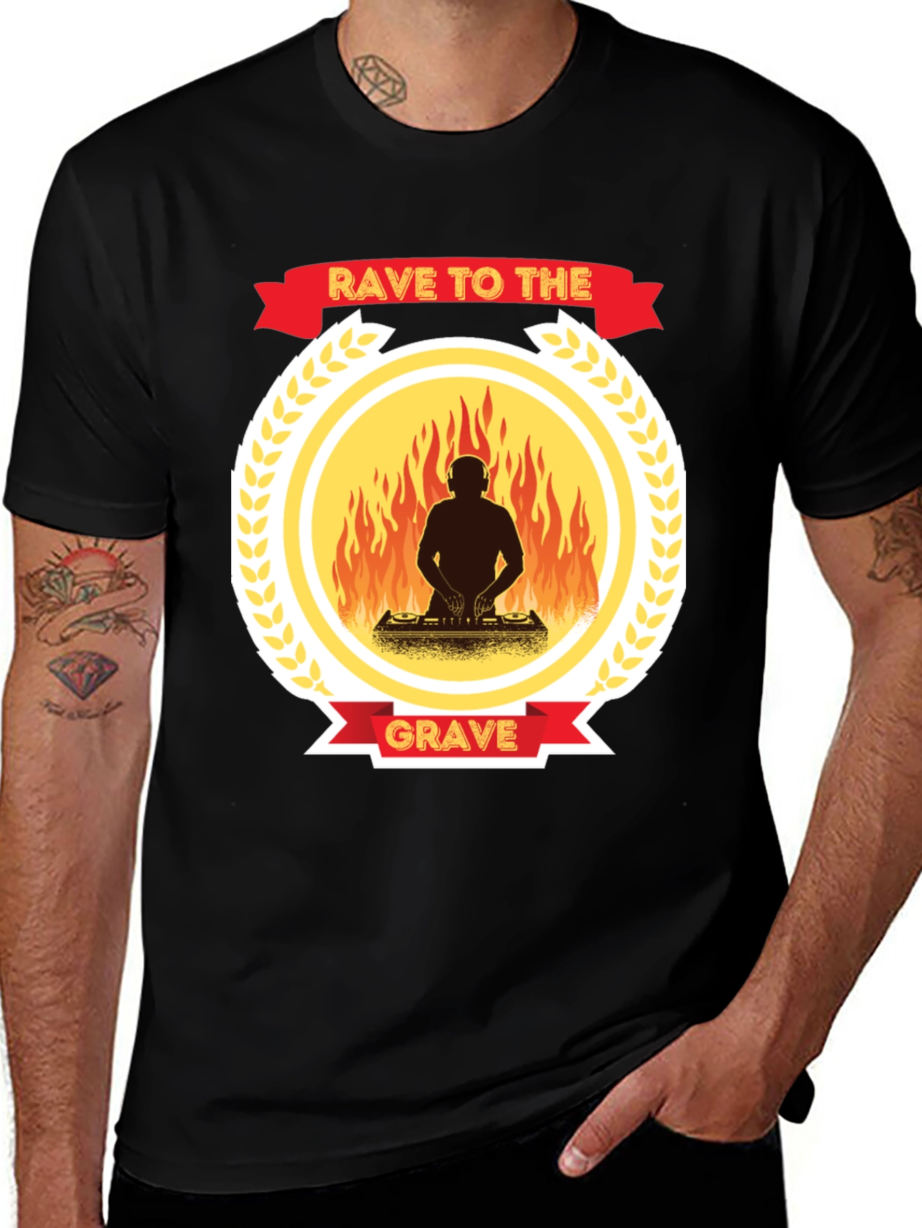 Rave to the Grave Graphic Tee