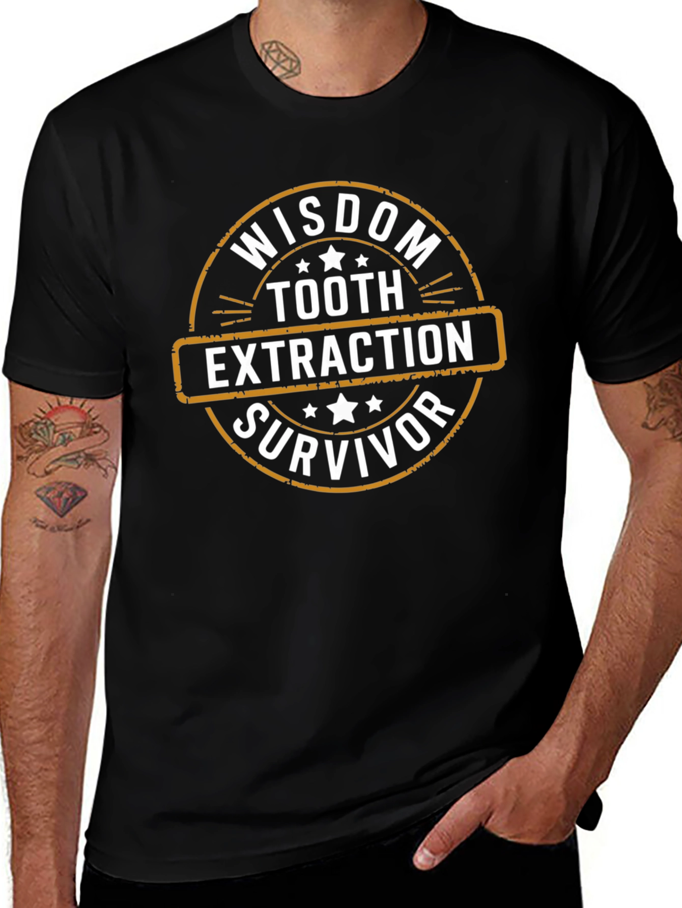 Wisdom Tooth Extraction Survivor Graphic T-Shirt