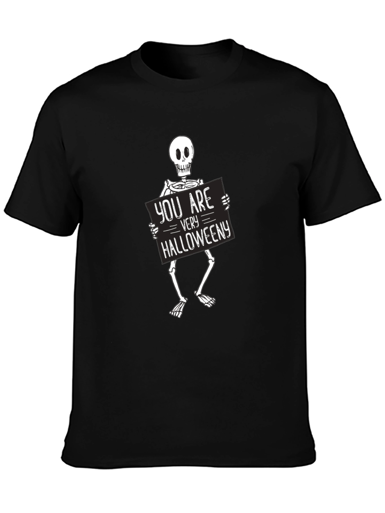 Halloween Skeleton Graphic Tee - You are Very Halloweeny