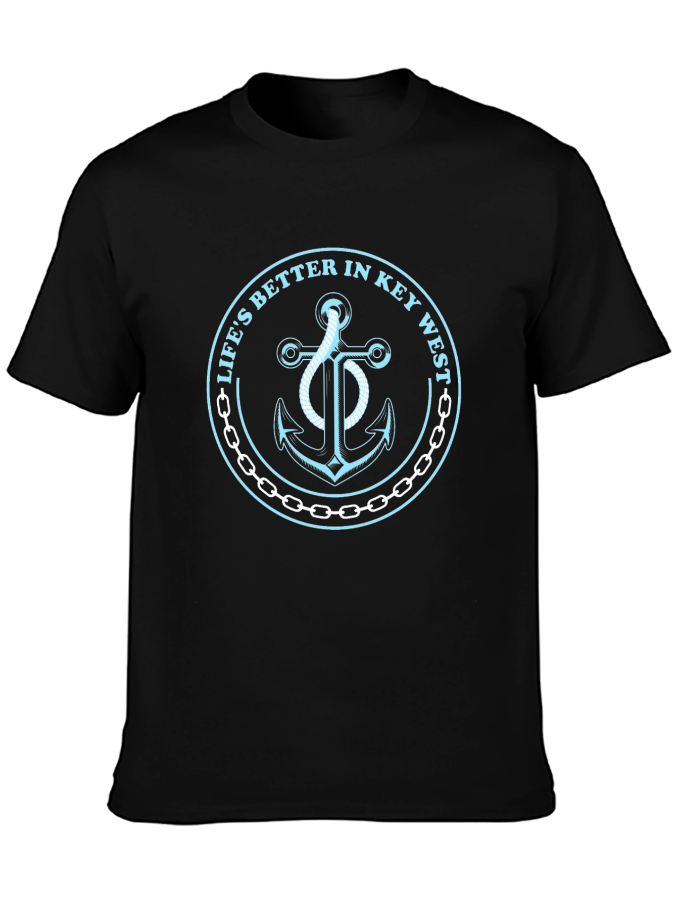 Lifes Better in Key West Anchor Graphic Tee