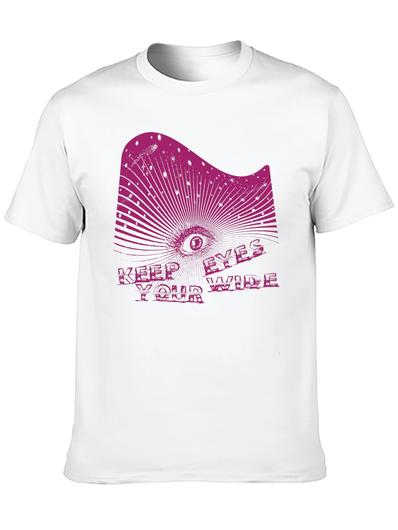 Keep Your Eyes Wide Black Graphic Tee