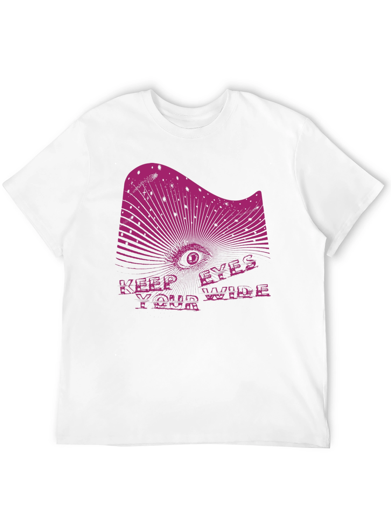 Keep Your Eyes Wide Black Graphic Tee