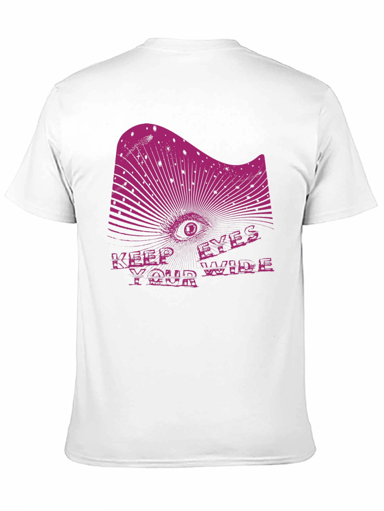 Keep Your Eyes Wide Black Graphic Tee
