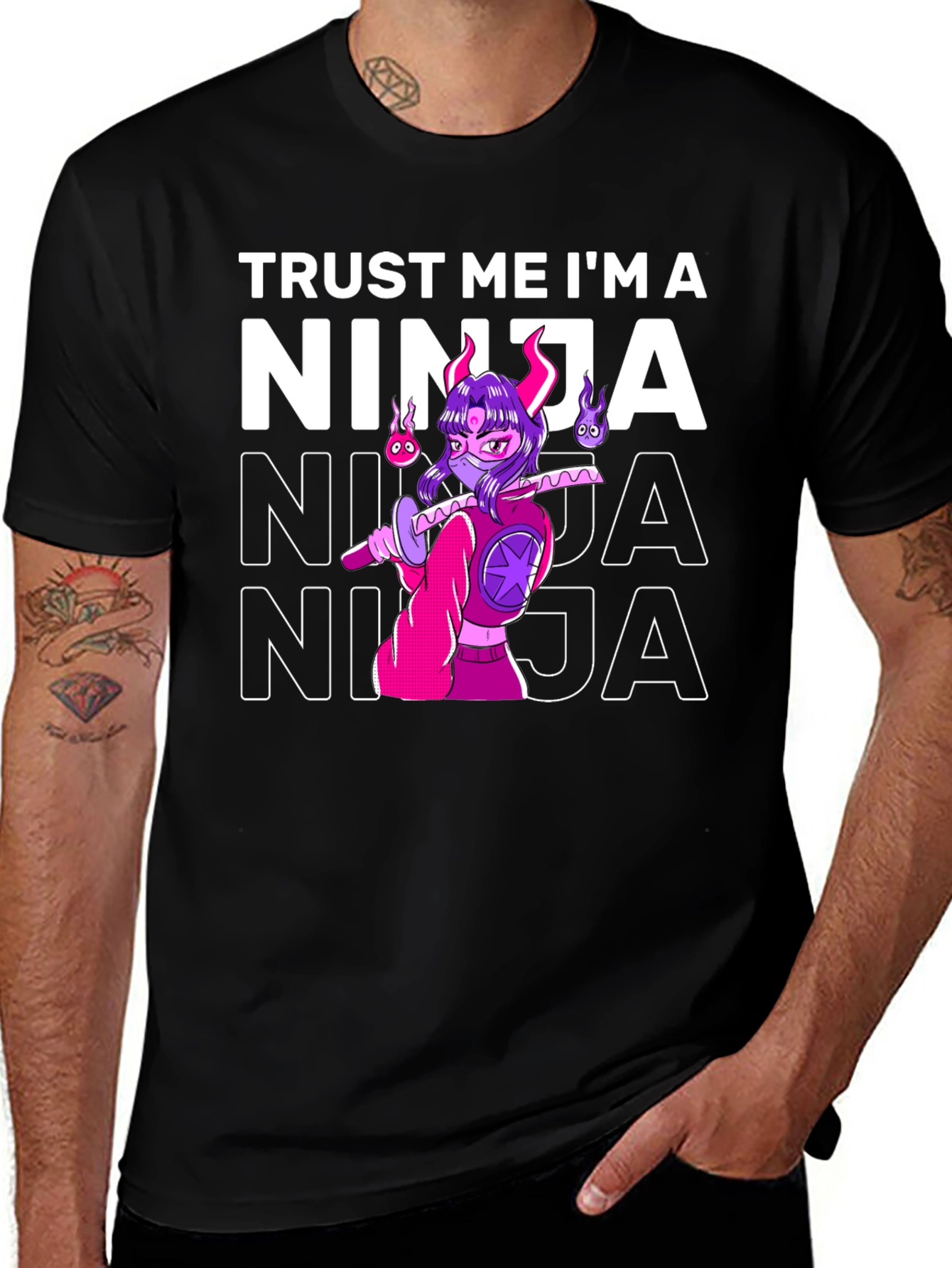 Trust Me Im a Ninja T-Shirt Graphic Tee