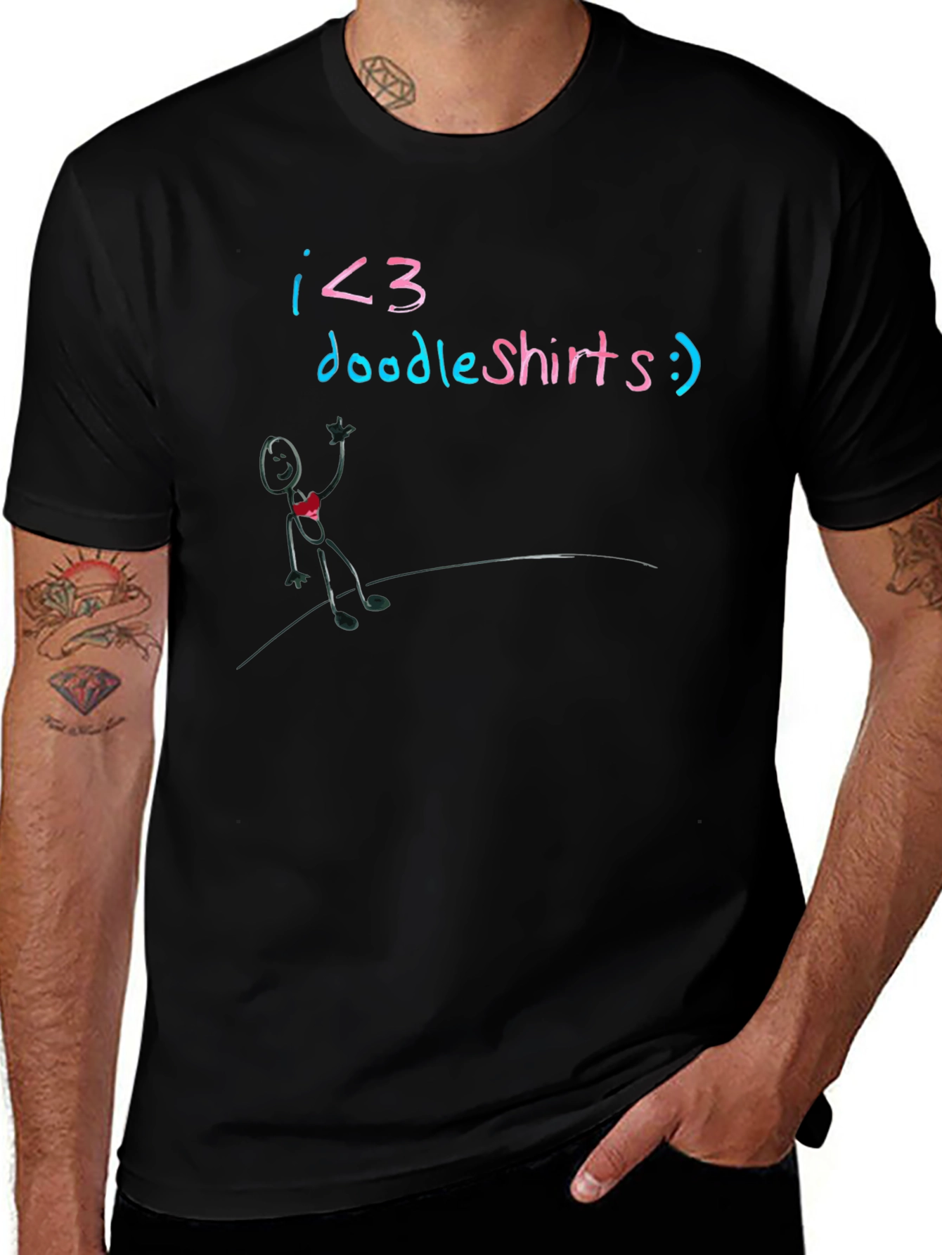 I <3 Doodle Shirts Tee - Funny Graphic Top