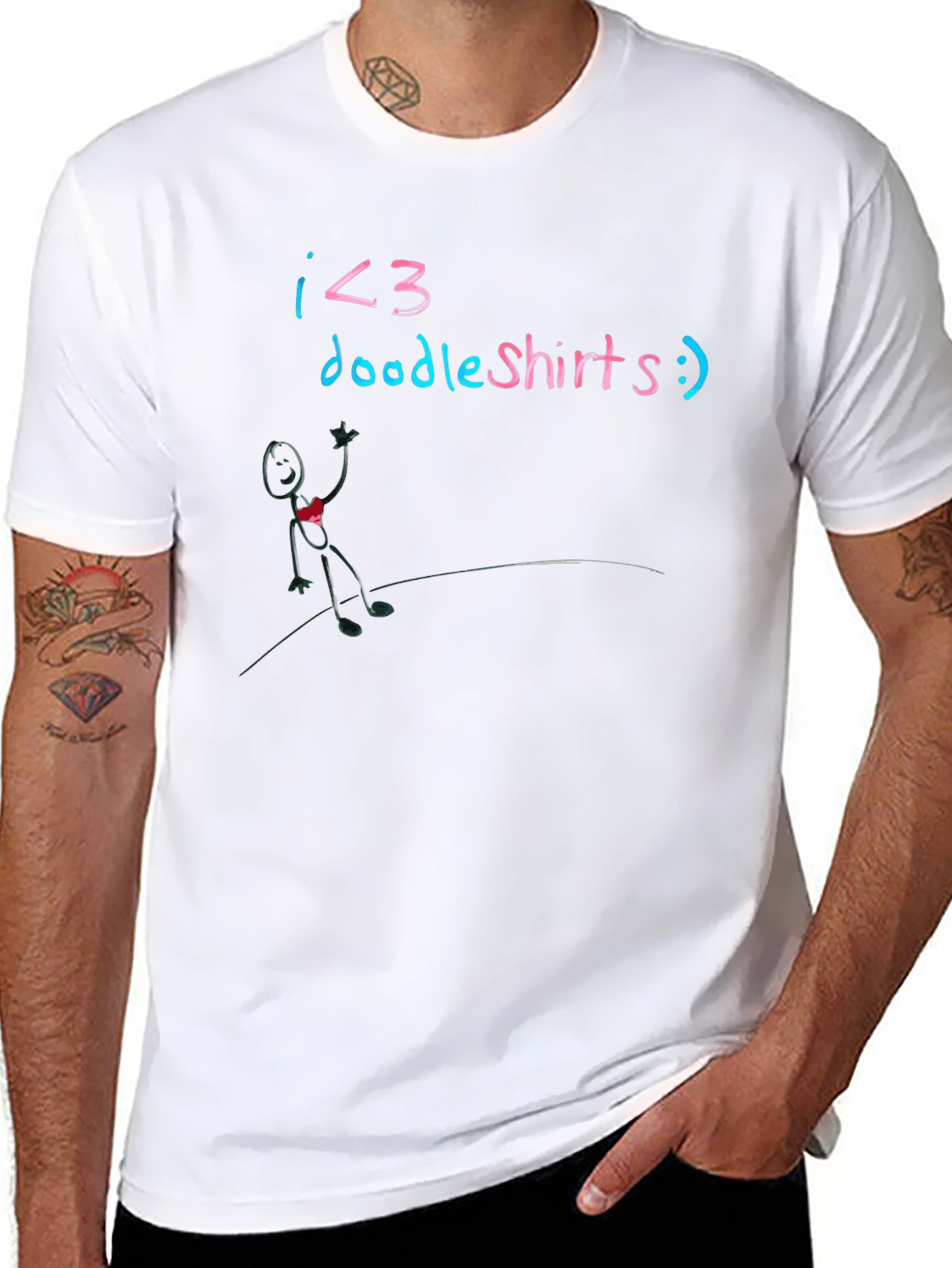 I <3 Doodle Shirts Tee - Funny Graphic Top