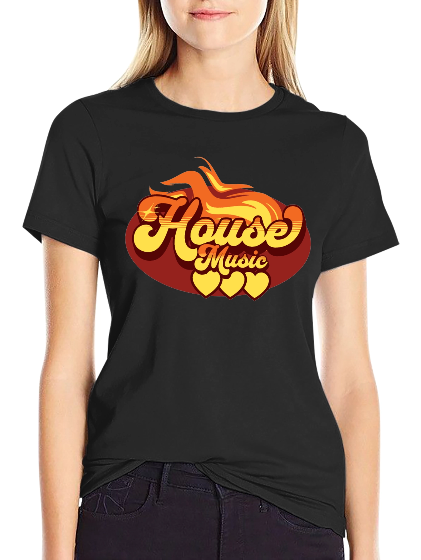 House Music Graphic Tee - Retro Style