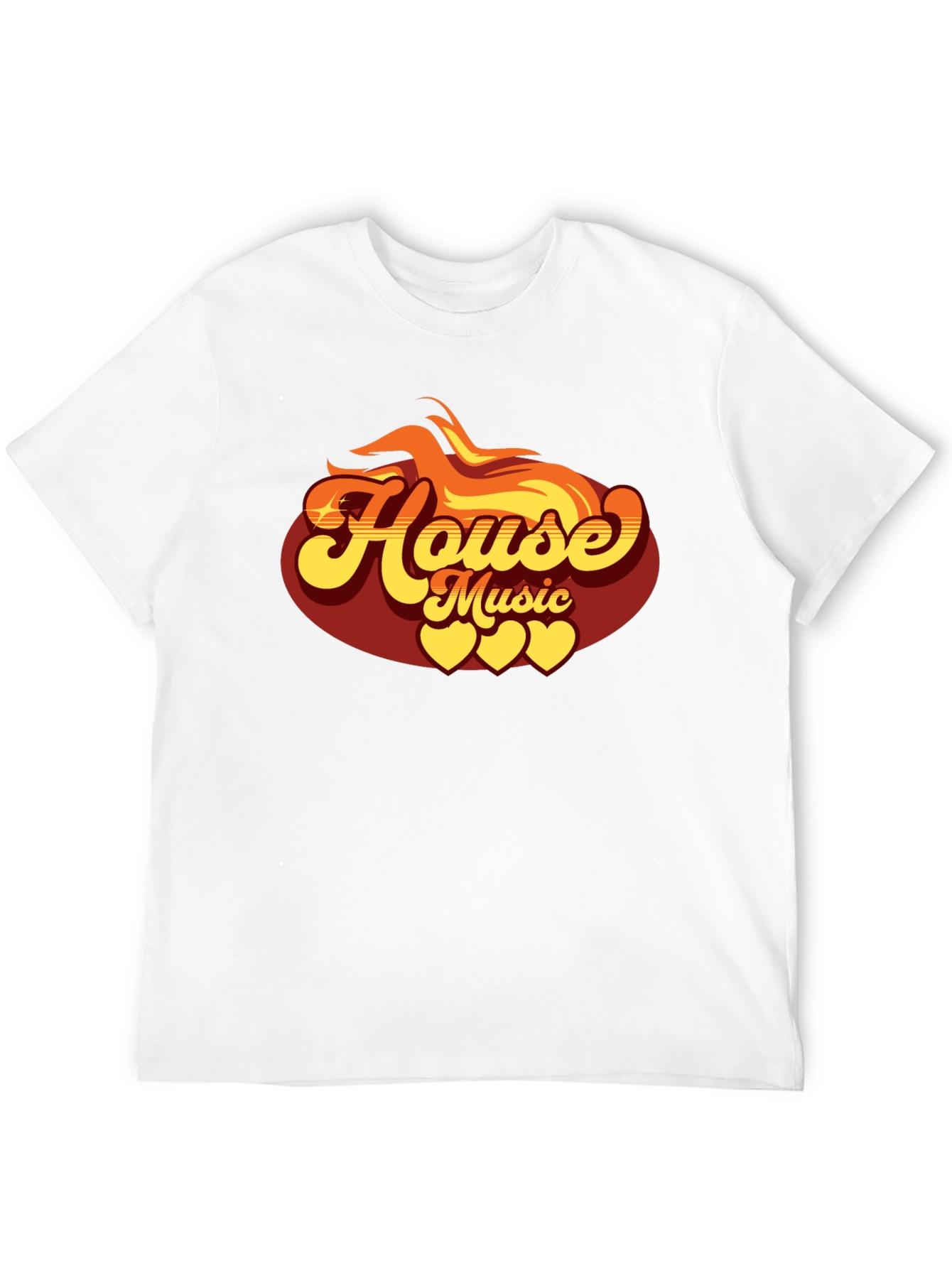 House Music Graphic Tee - Retro Style