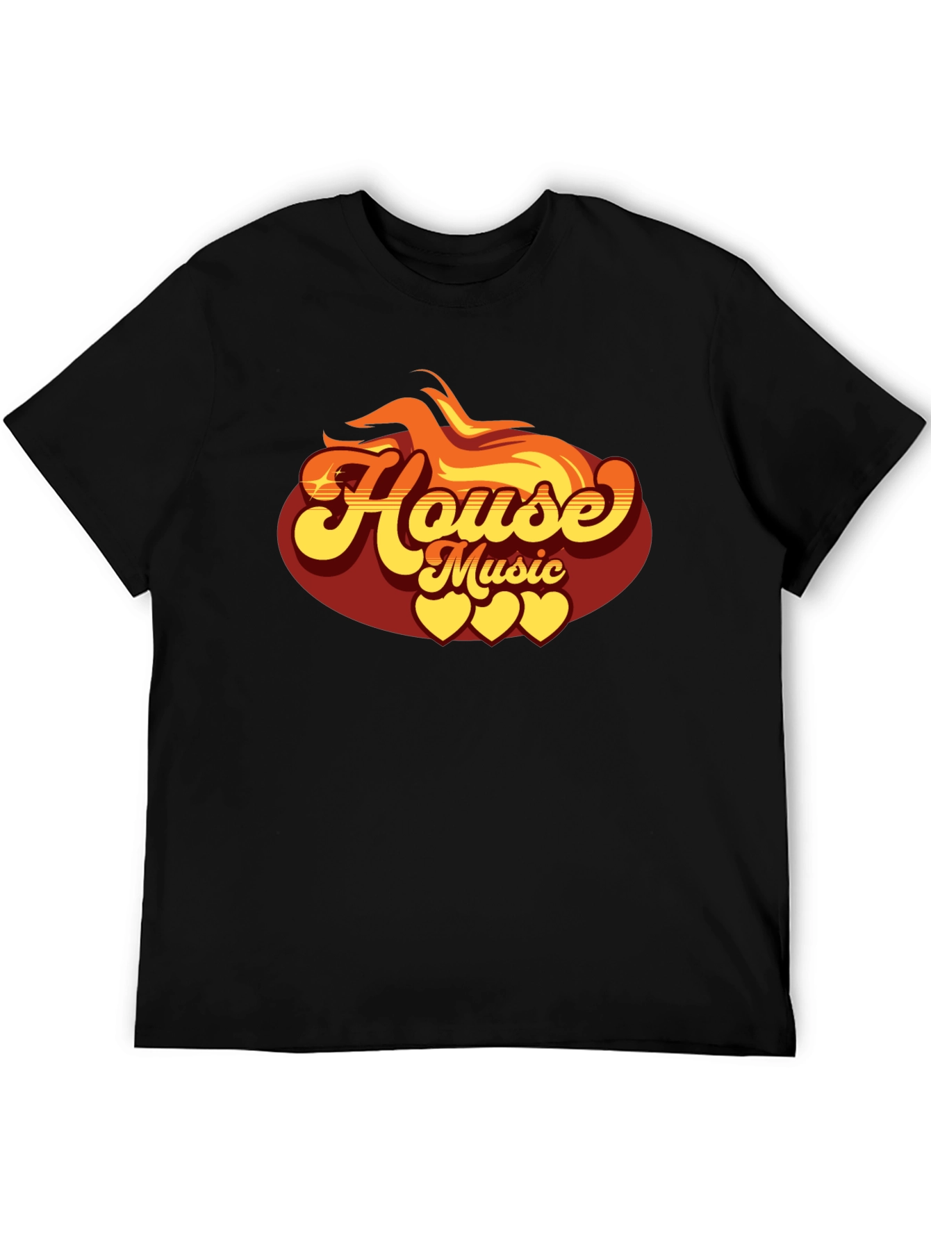 House Music Graphic Tee - Retro Style