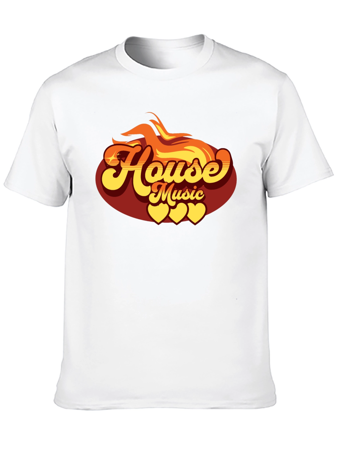 House Music Graphic Tee - Retro Style