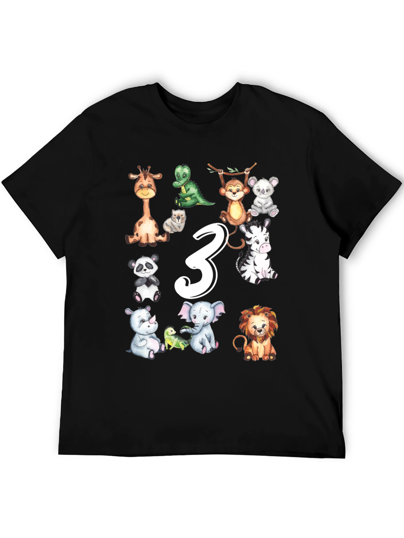 Third Birthday Safari Animals T-Shirt