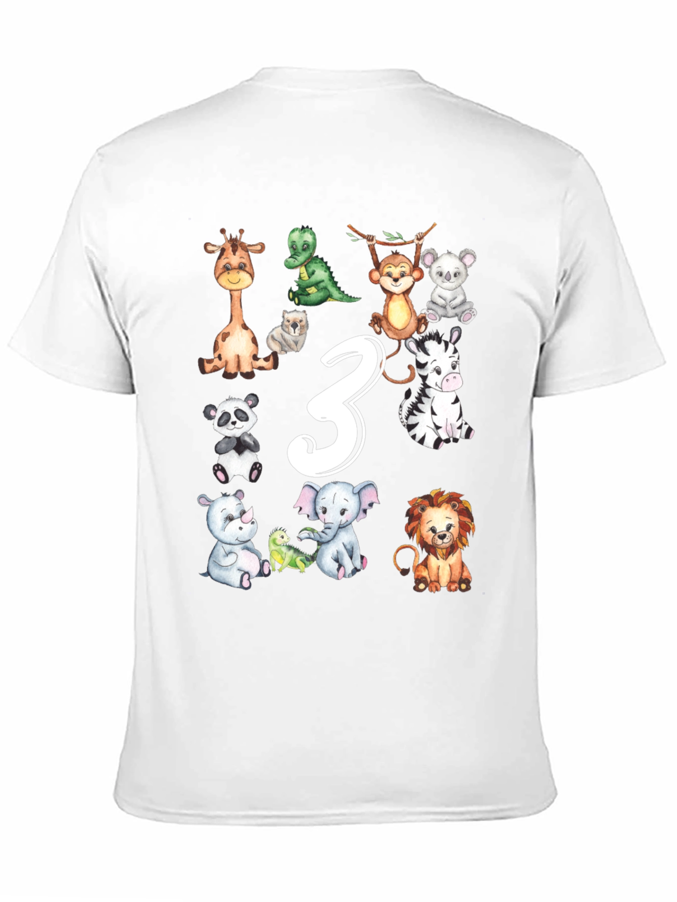 Third Birthday Safari Animals T-Shirt