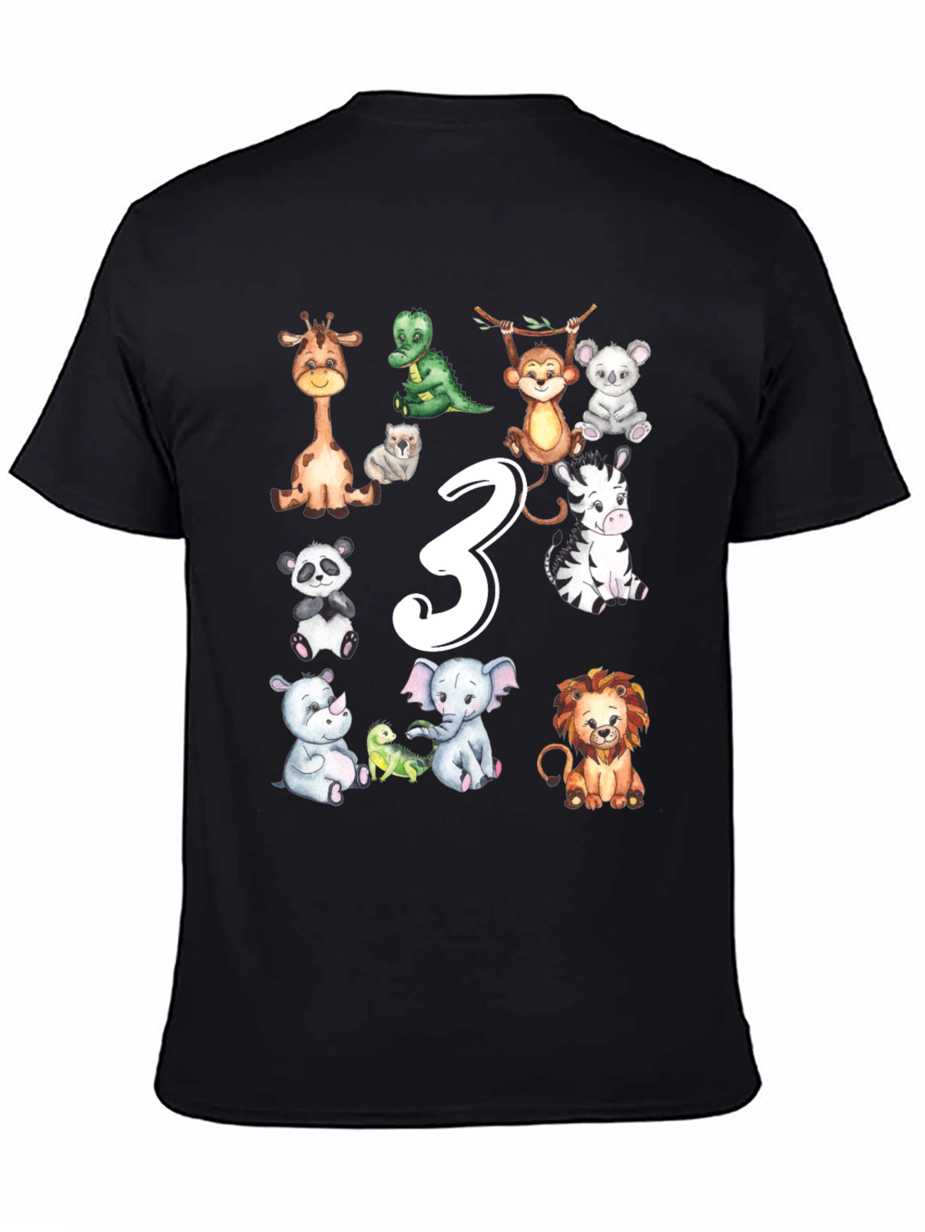 Third Birthday Safari Animals T-Shirt