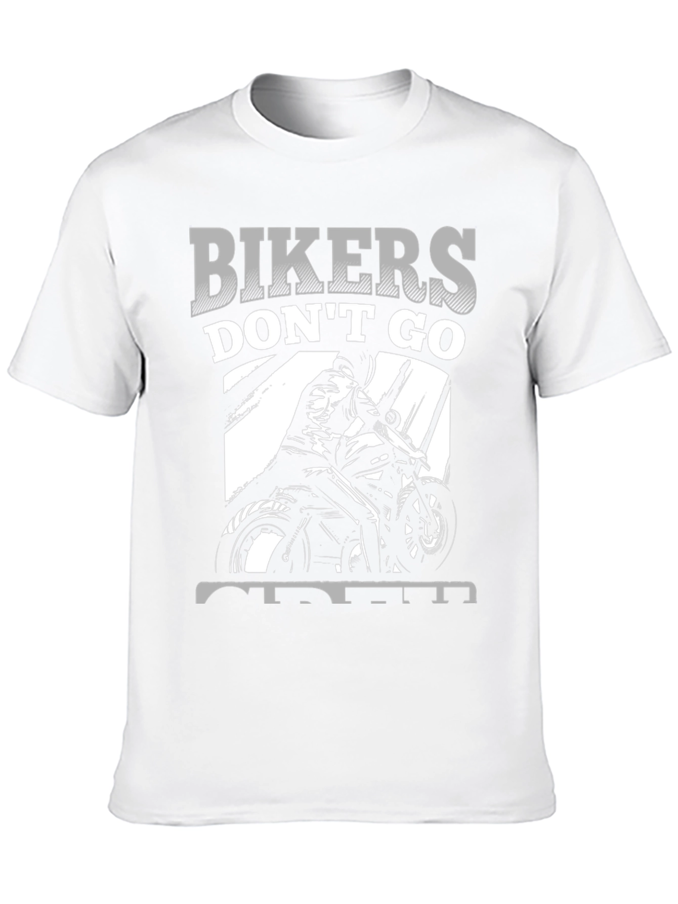 Bikers Dont Go Old - Black Graphic Tee