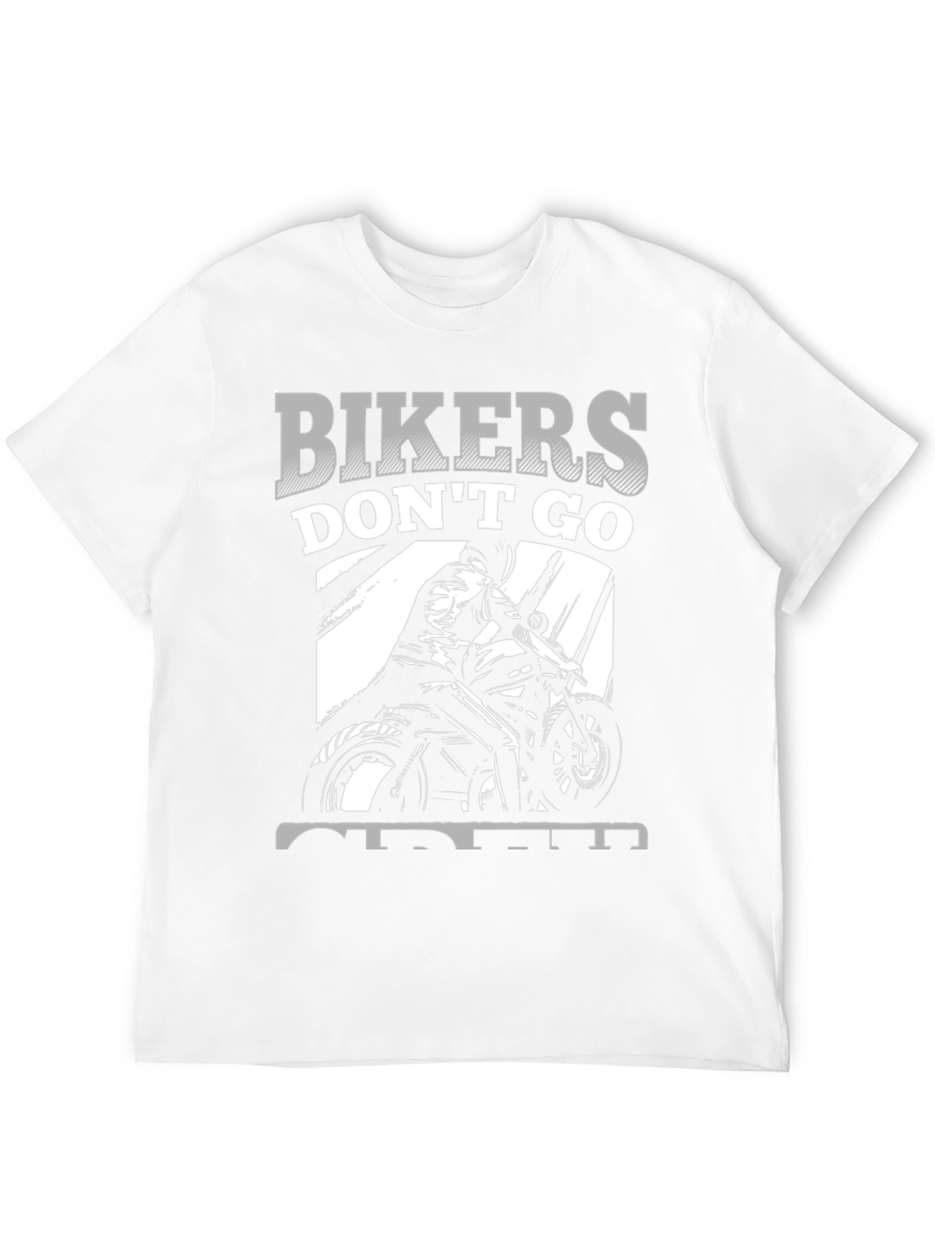 Bikers Dont Go Old - Black Graphic Tee