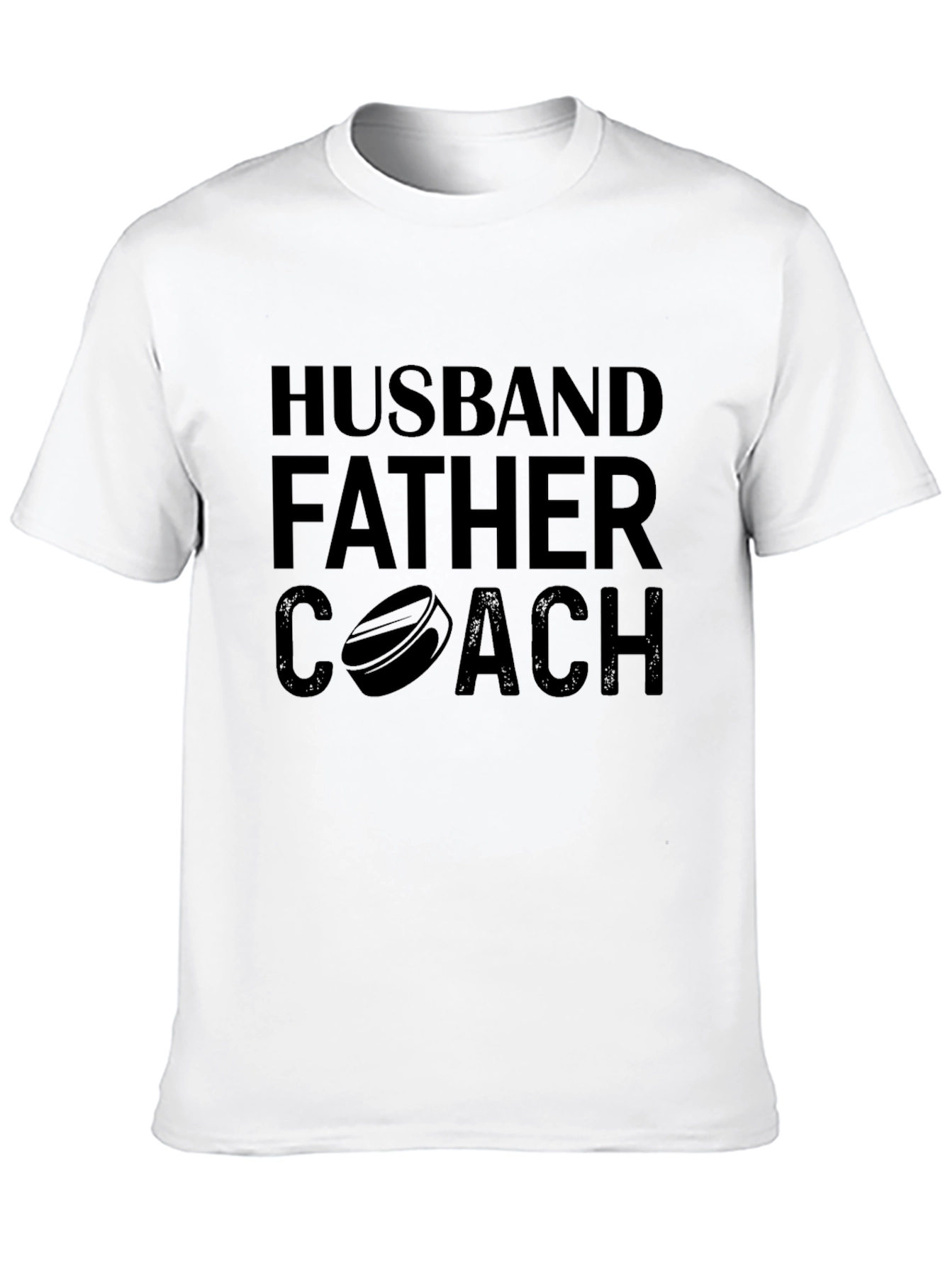 Husband Father Coach Black Graphic T-Shirt