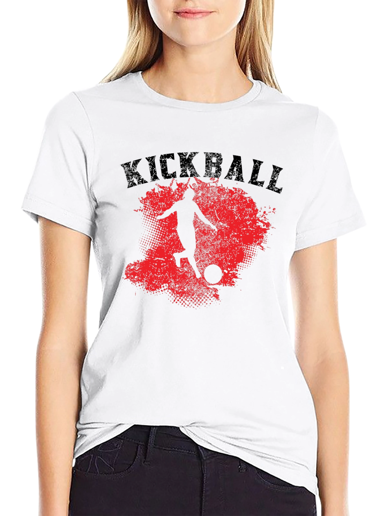 Kickball T-Shirt - Red Splatter Graphic Tee