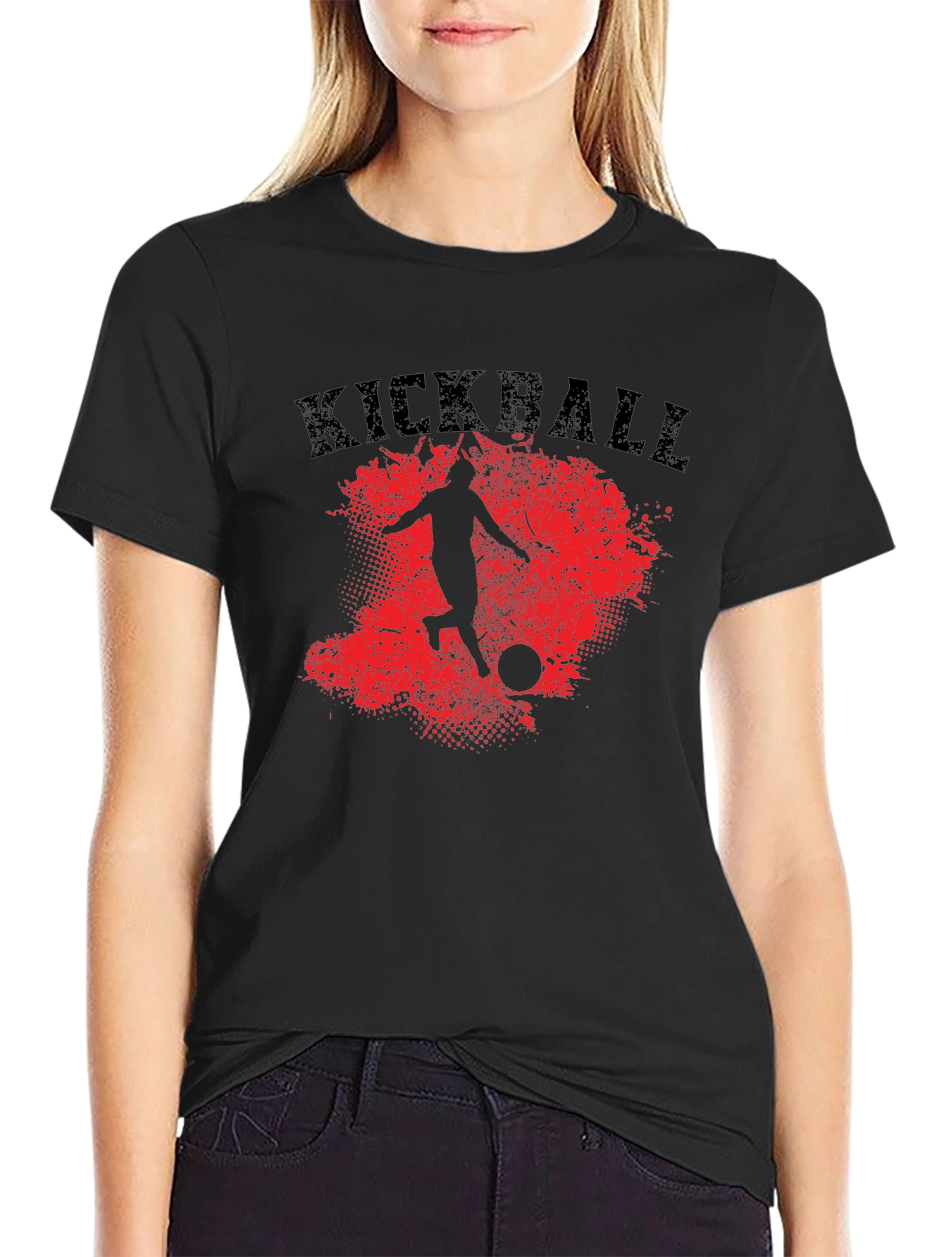 Kickball T-Shirt - Red Splatter Graphic Tee