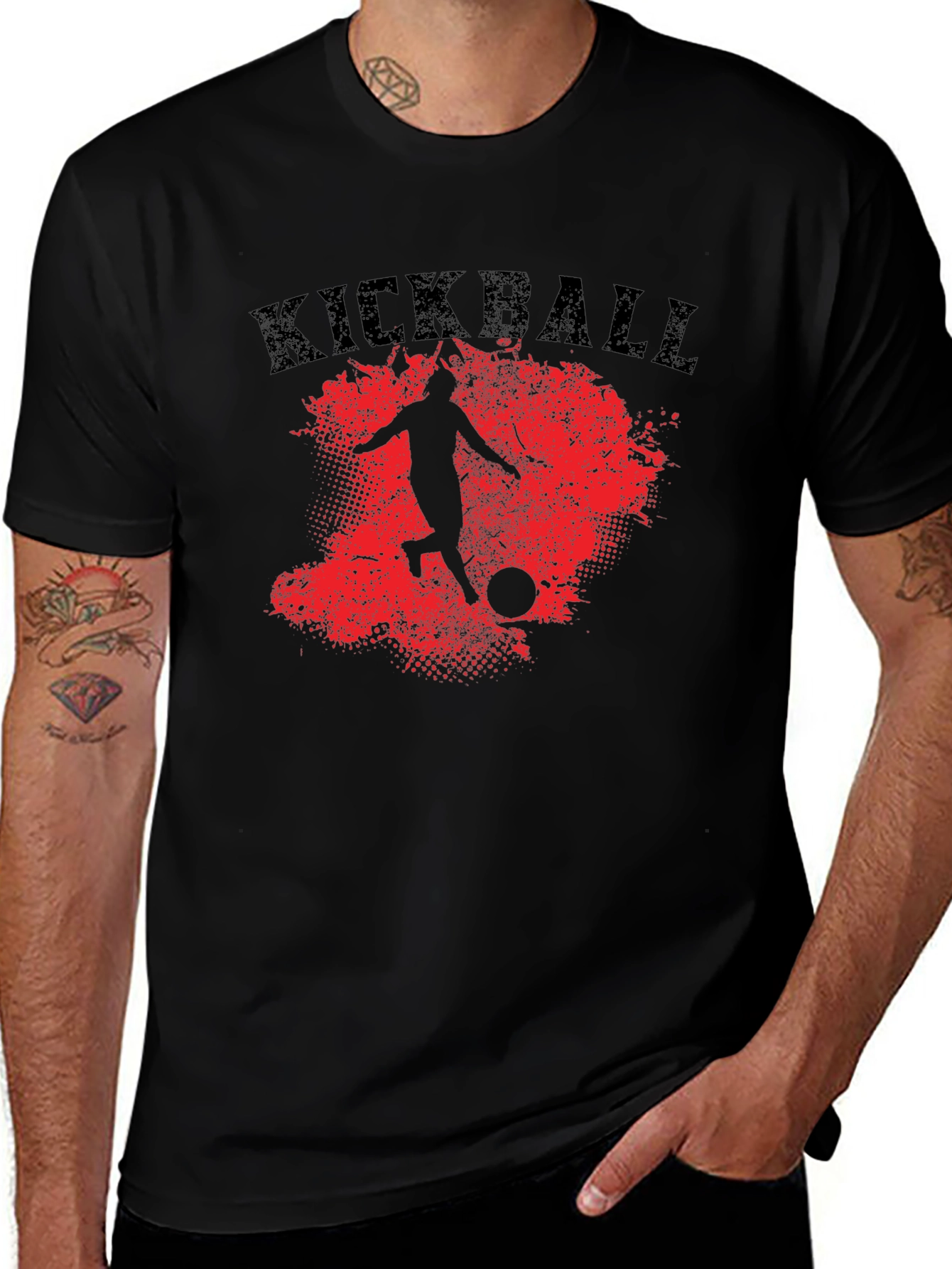 Kickball T-Shirt - Red Splatter Graphic Tee