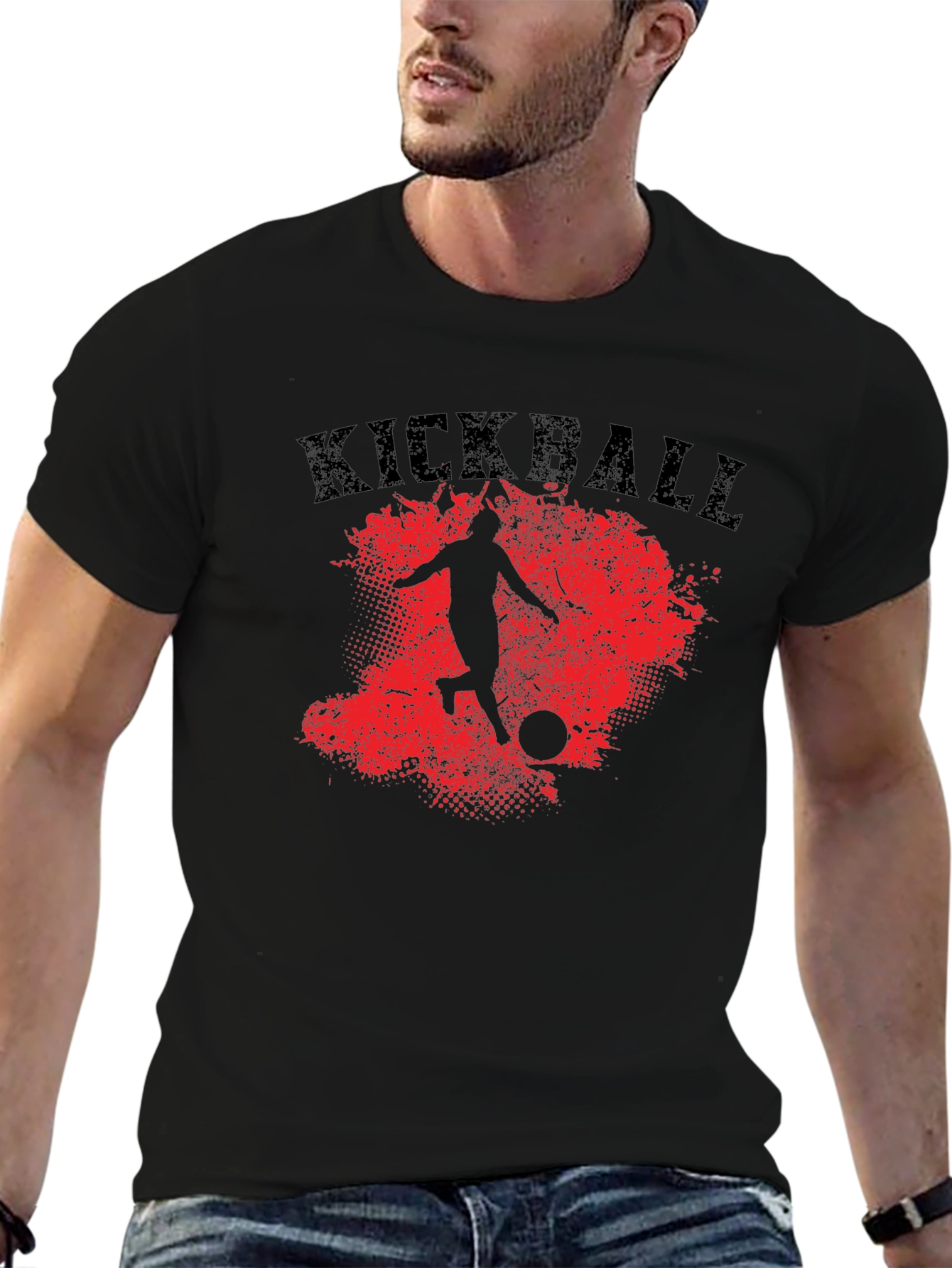 Kickball T-Shirt - Red Splatter Graphic Tee