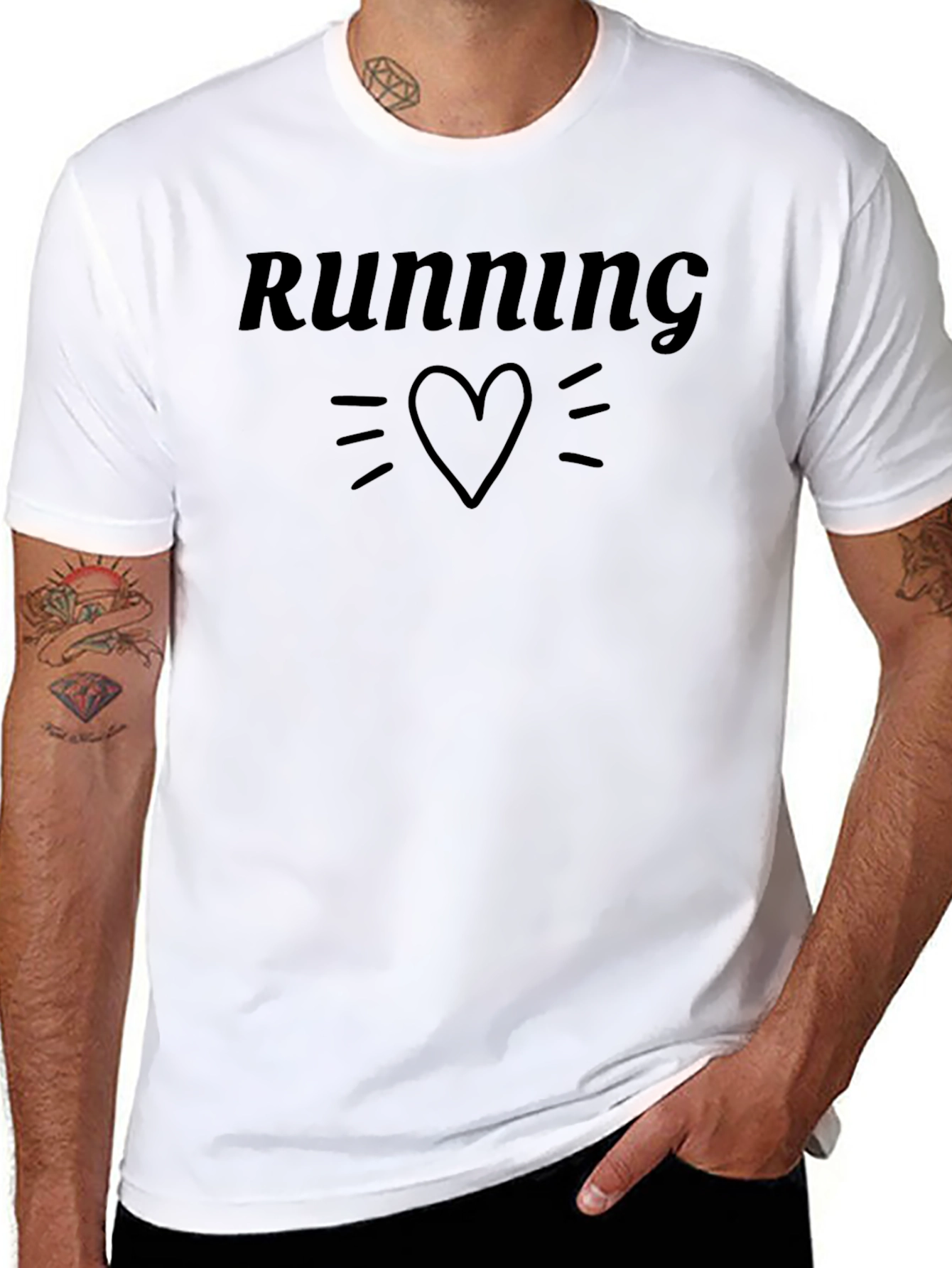 Running Heart Graphic T-Shirt