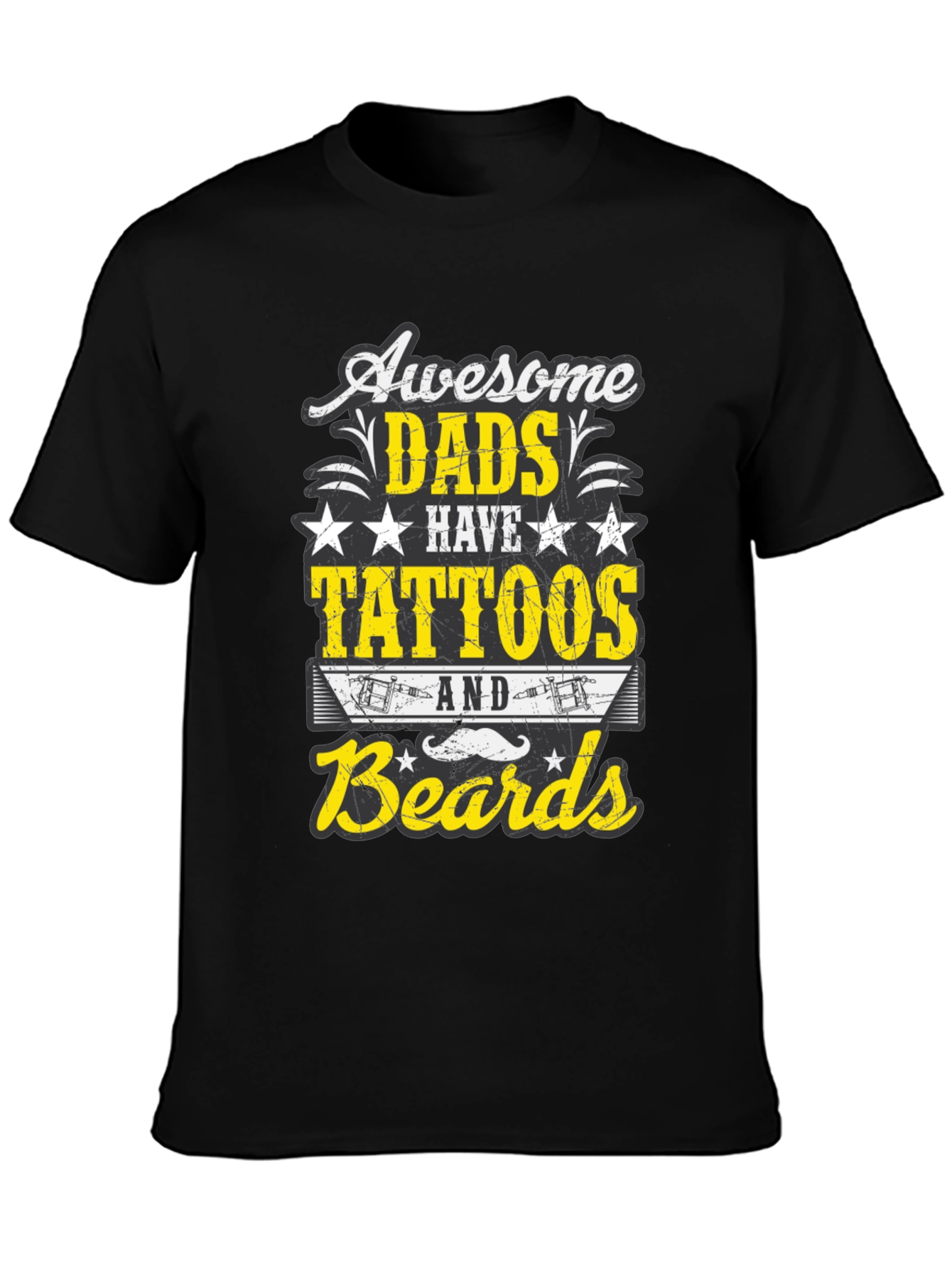 Awesome Dads Tattoos & Beards T-Shirt