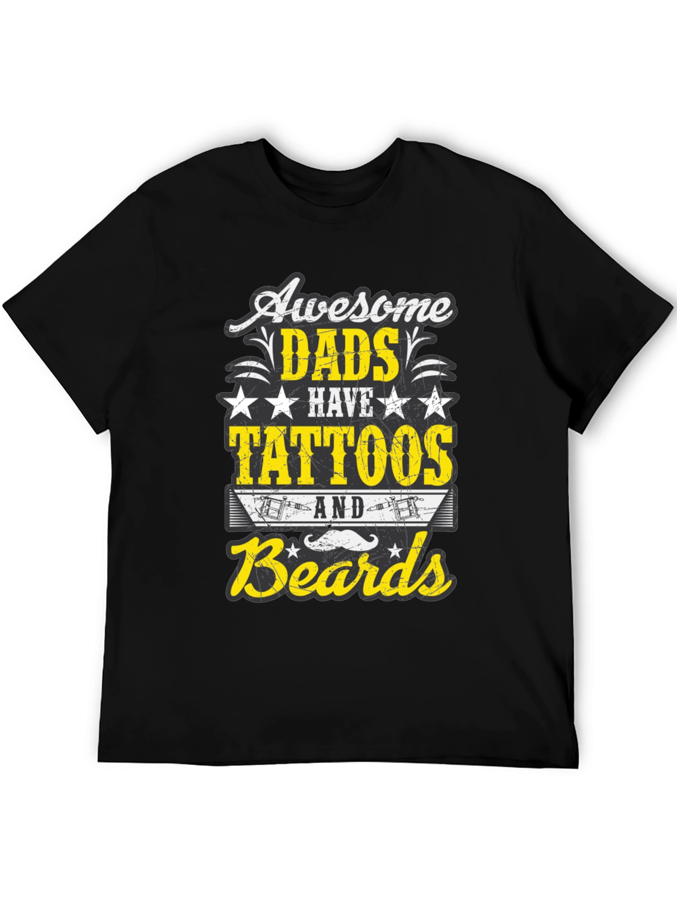 Awesome Dads Tattoos & Beards T-Shirt