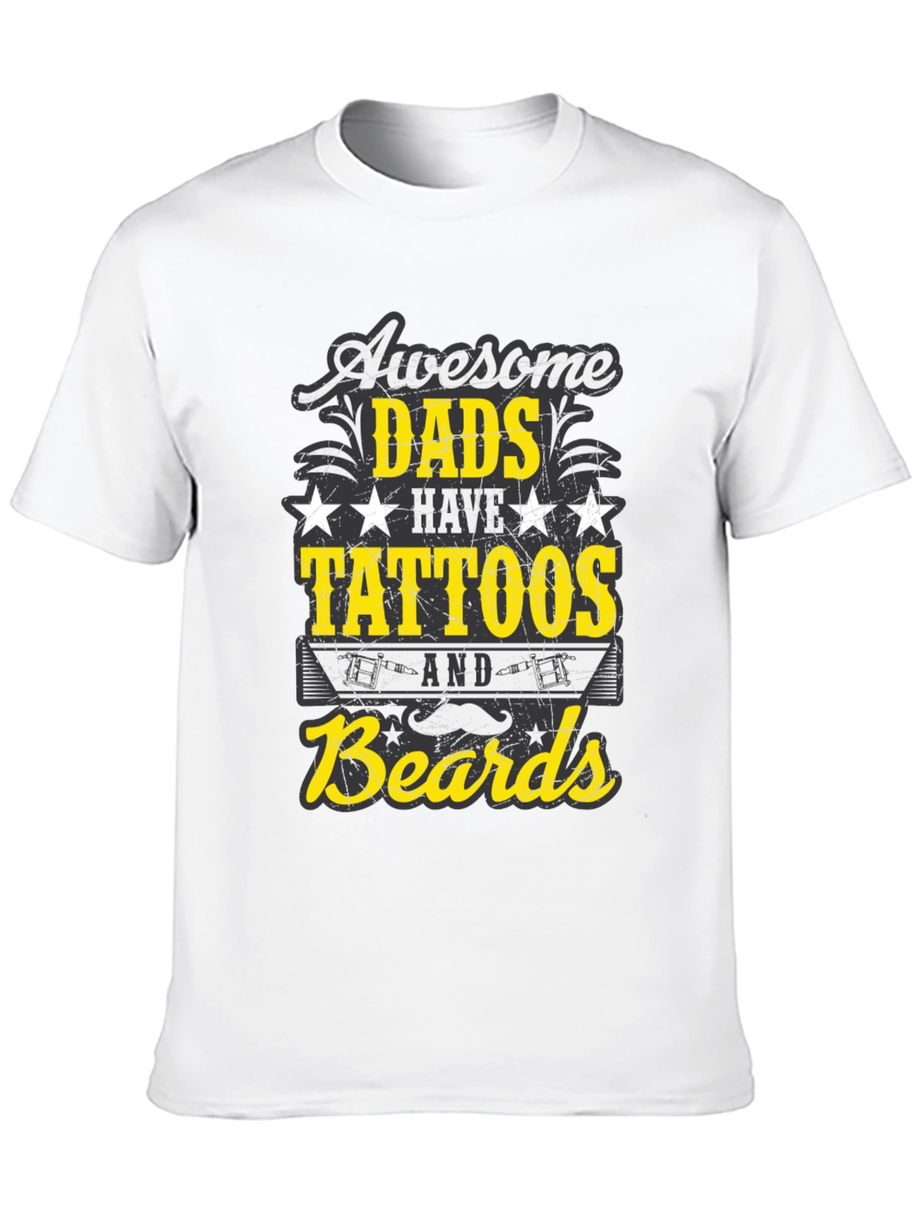 Awesome Dads Tattoos & Beards T-Shirt
