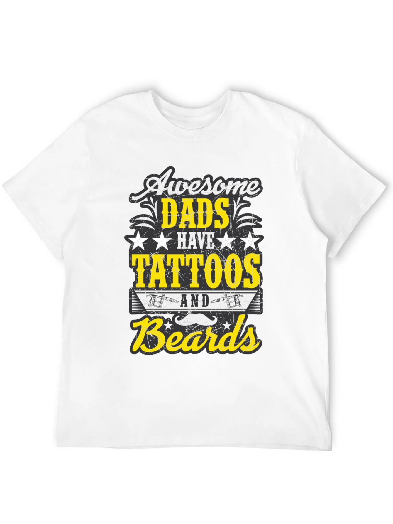 Awesome Dads Tattoos & Beards T-Shirt