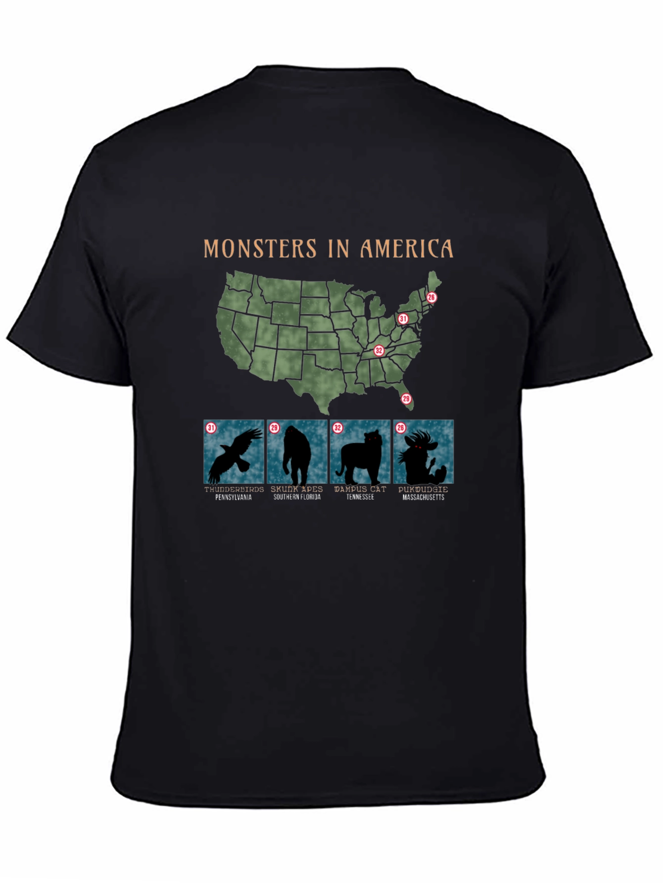 Monsters in America T-Shirt