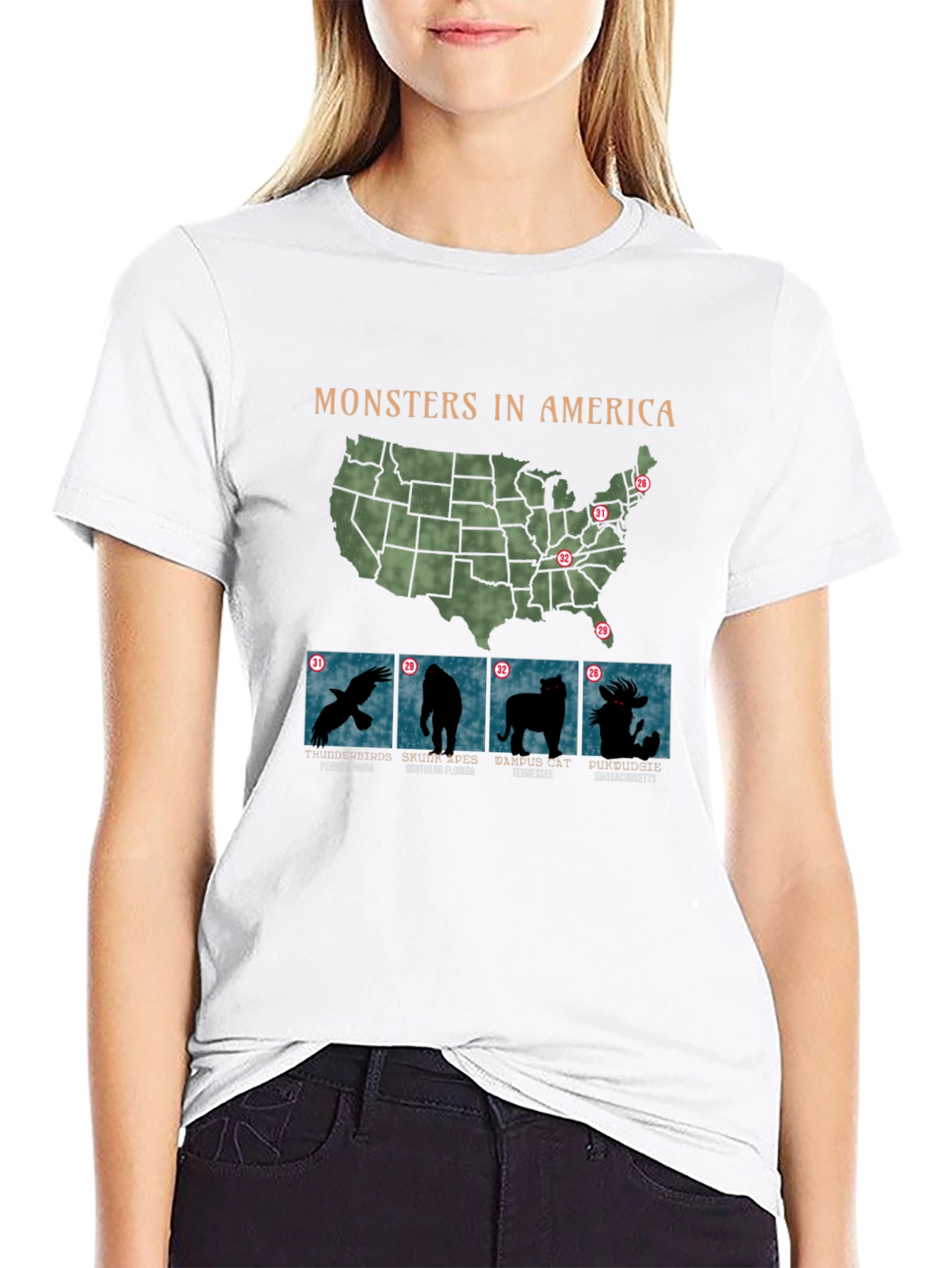 Monsters in America T-Shirt
