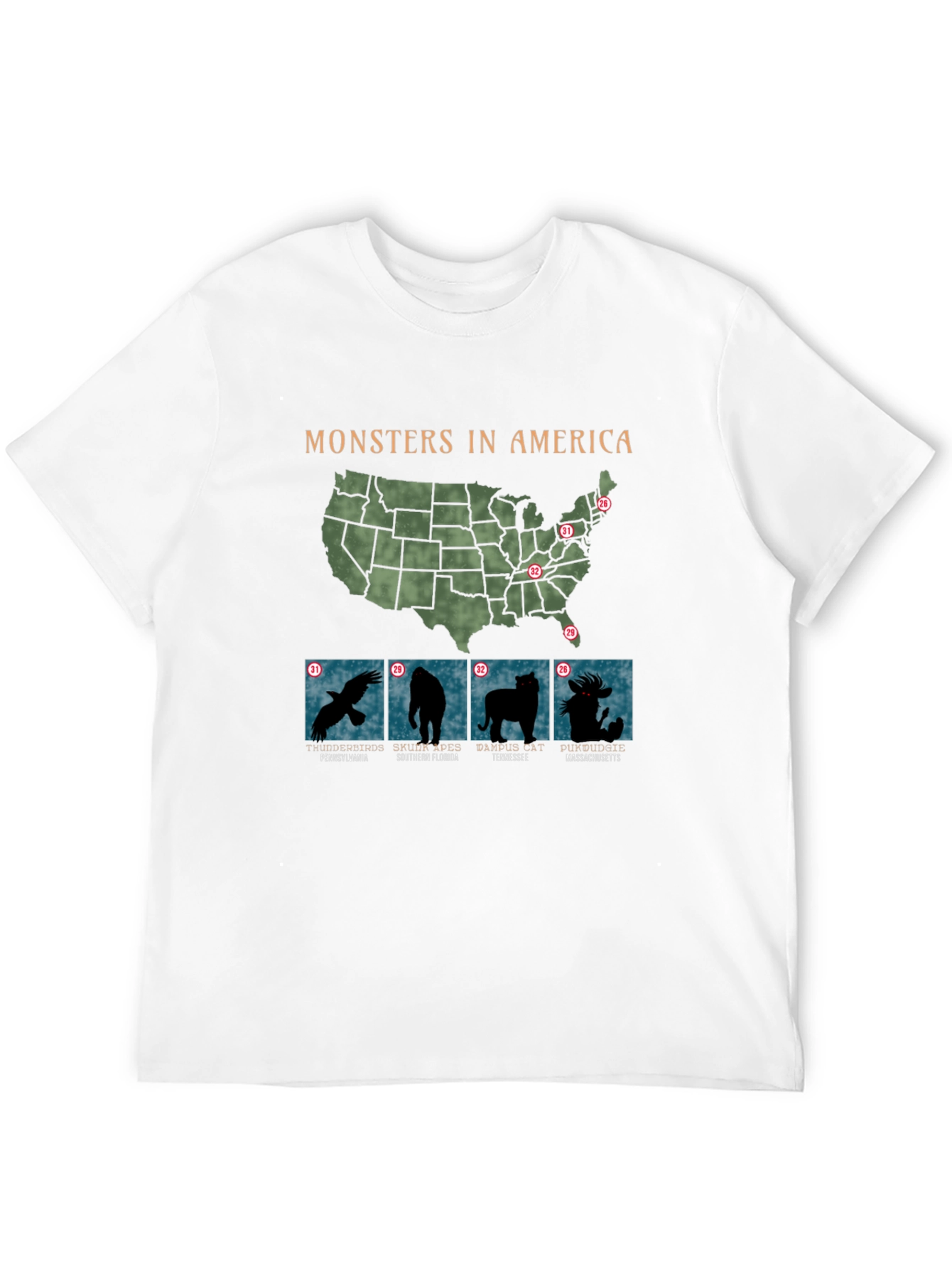 Monsters in America T-Shirt