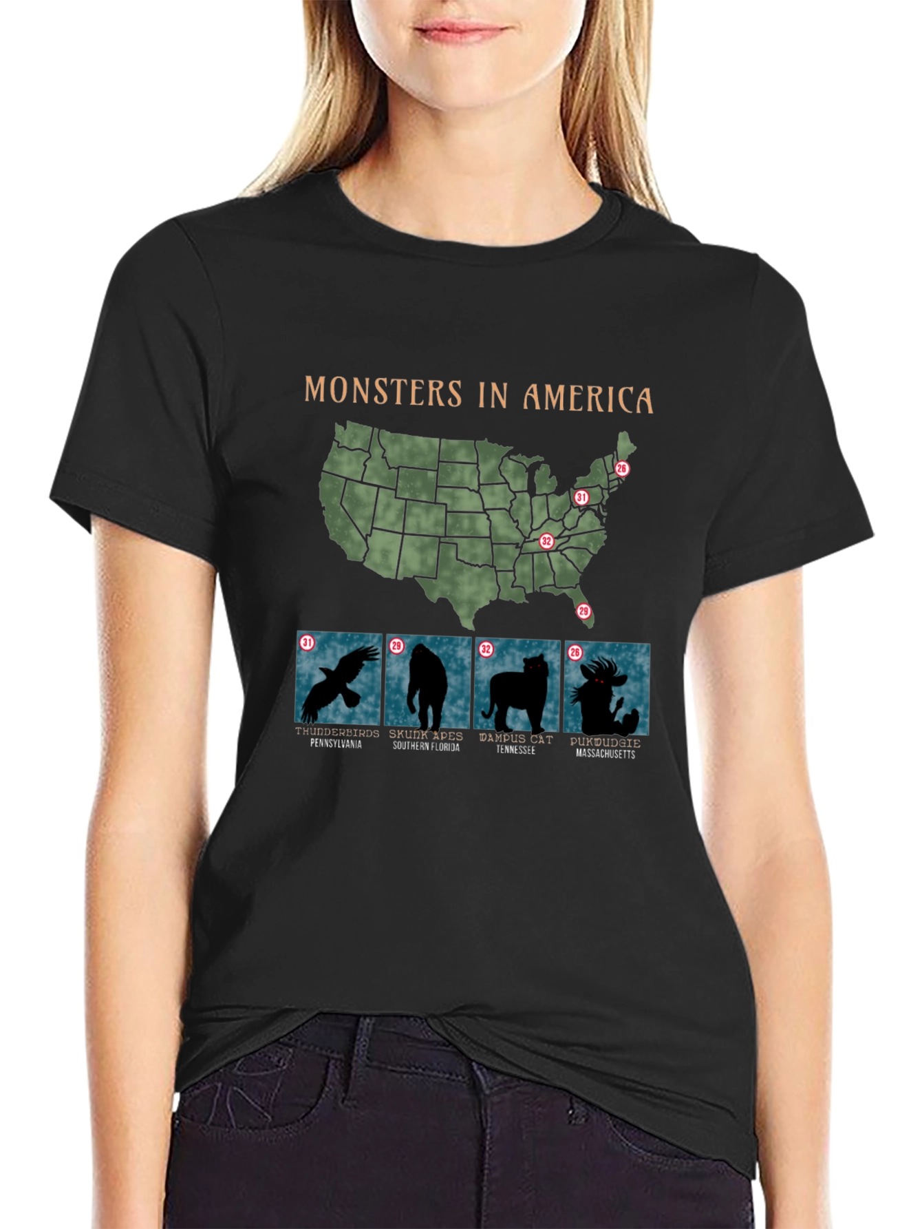 Monsters in America T-Shirt