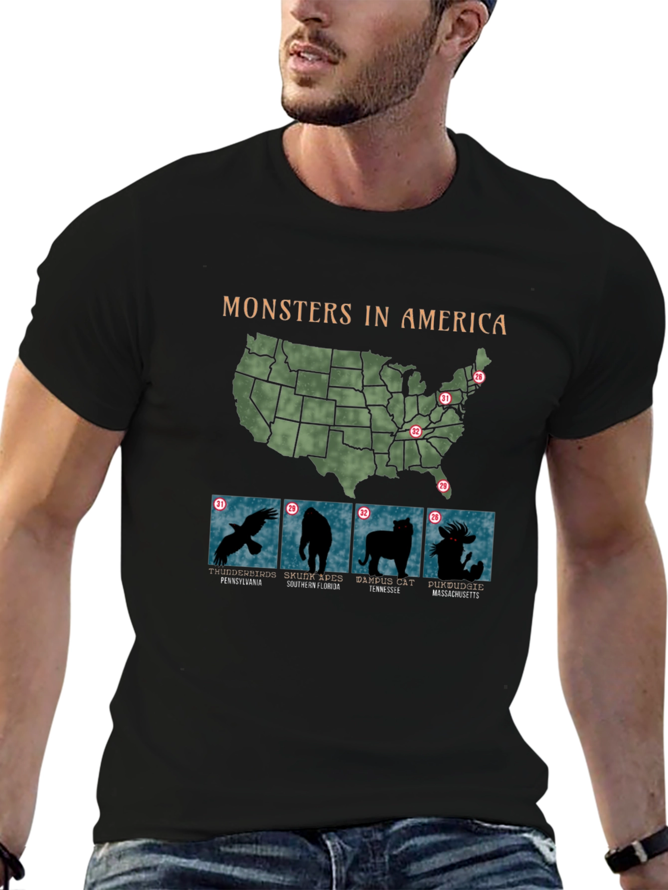 Monsters in America T-Shirt
