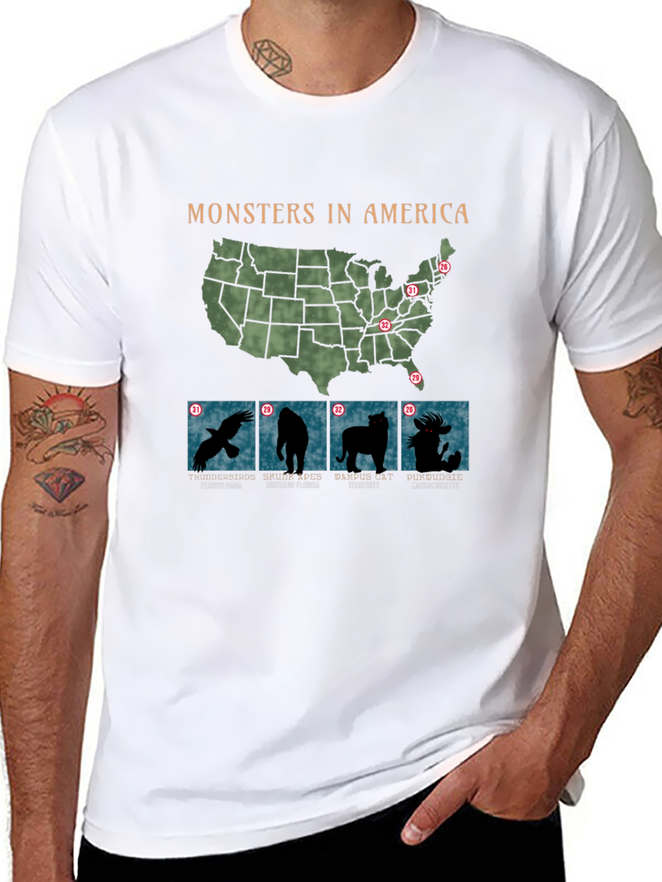 Monsters in America T-Shirt