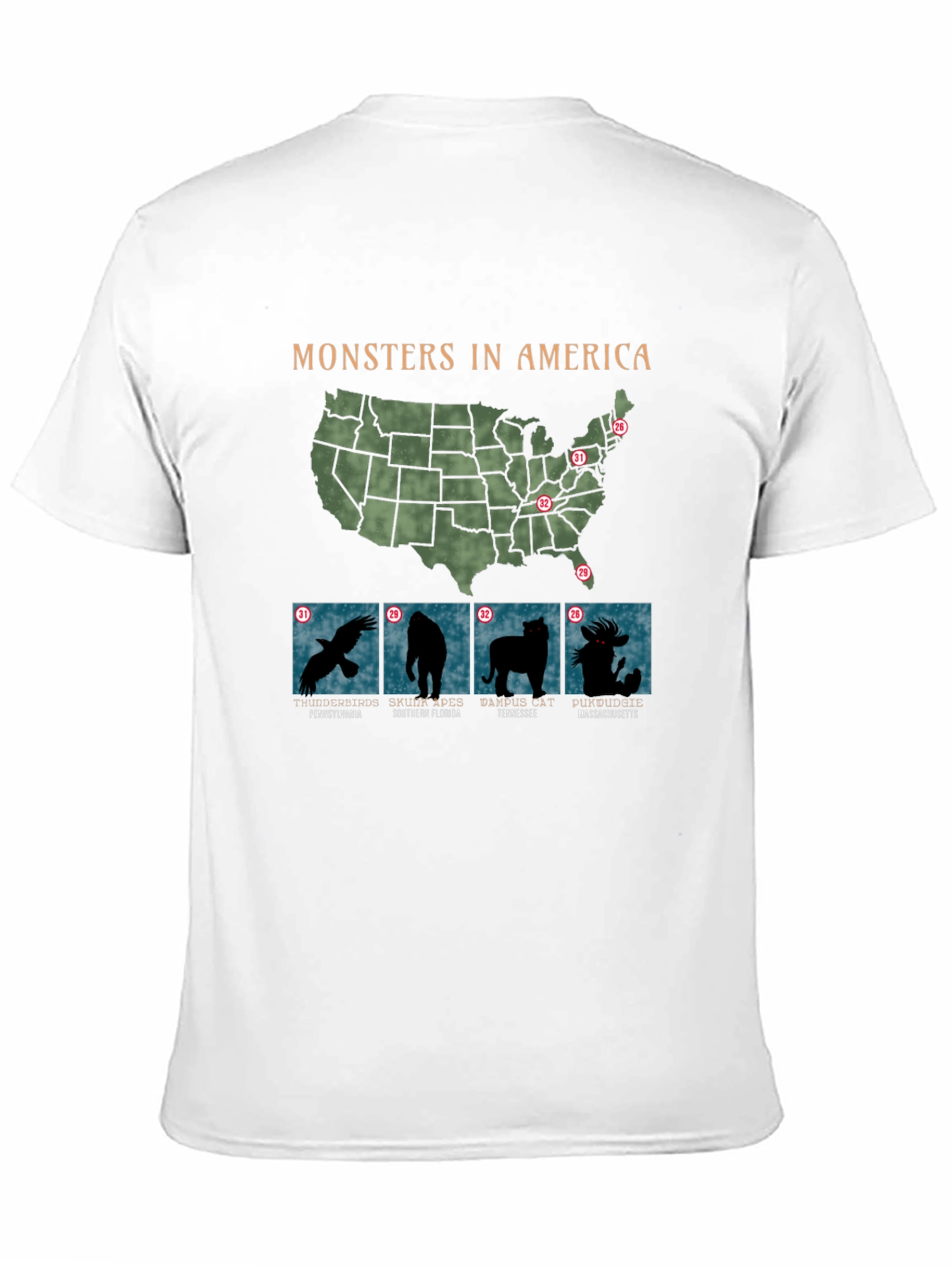 Monsters in America T-Shirt