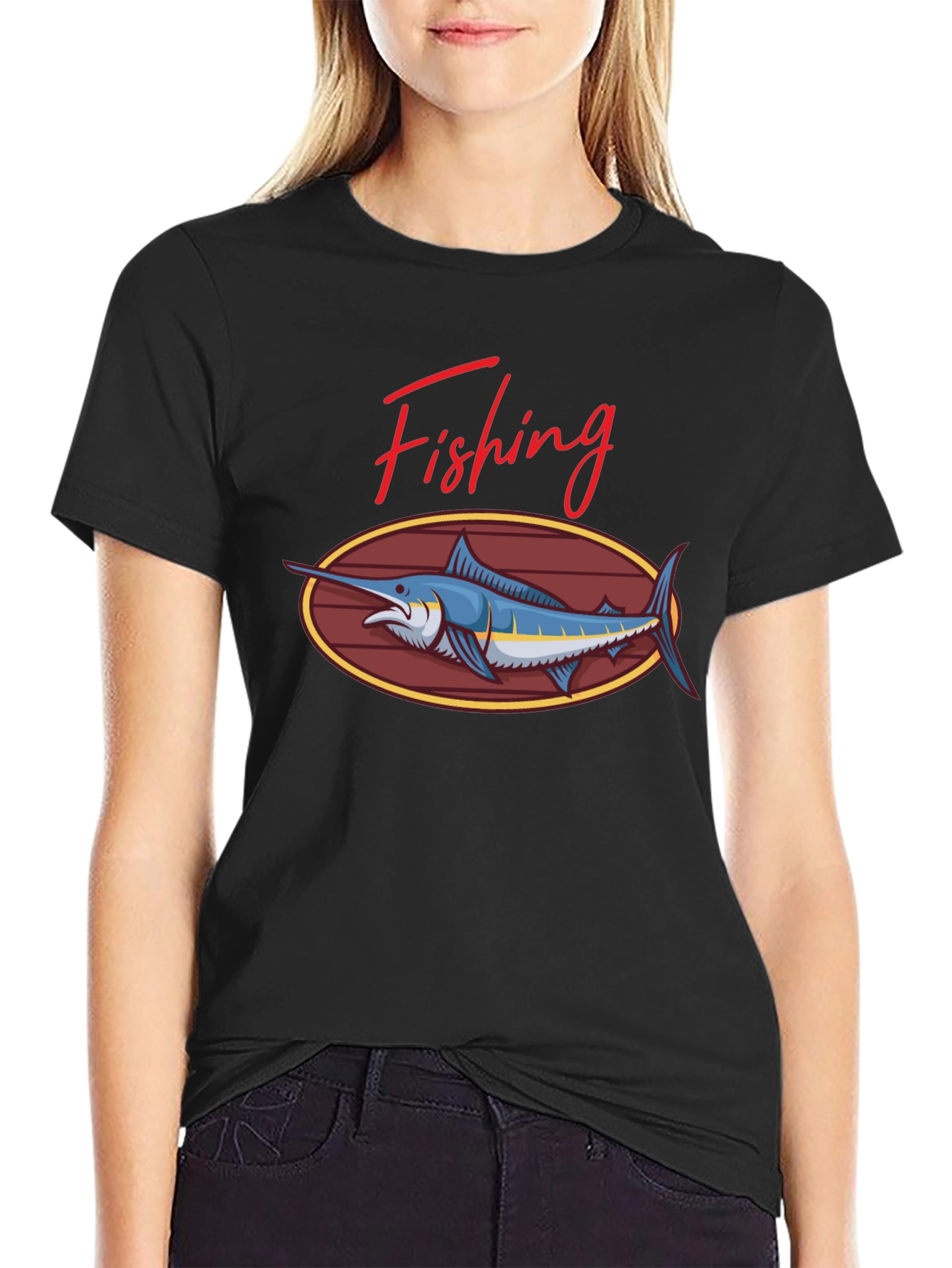 Fishing Marlin Graphic Tee - Stylish Comfort