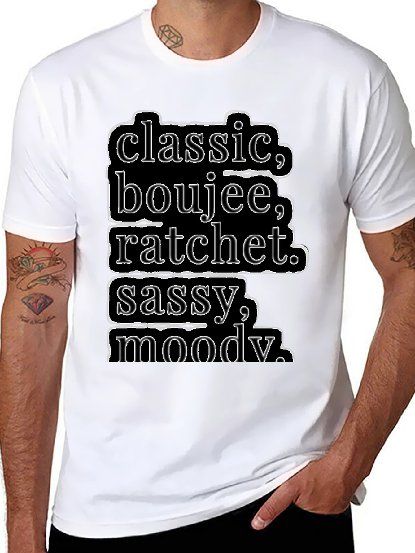 Classic Boujee Ratchet Sassy Moody T-Shirt