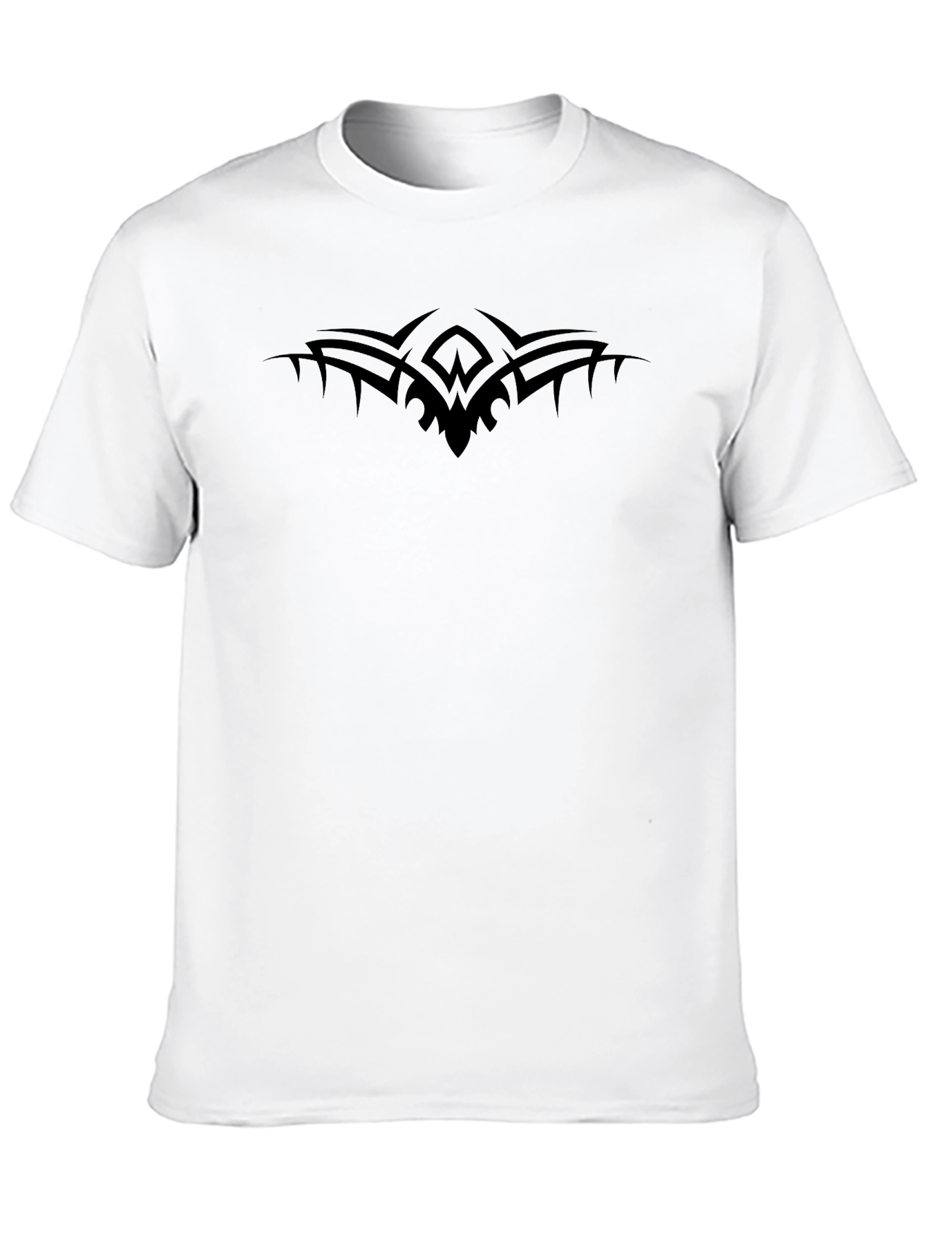 Mens Black Tee with Tribal Design