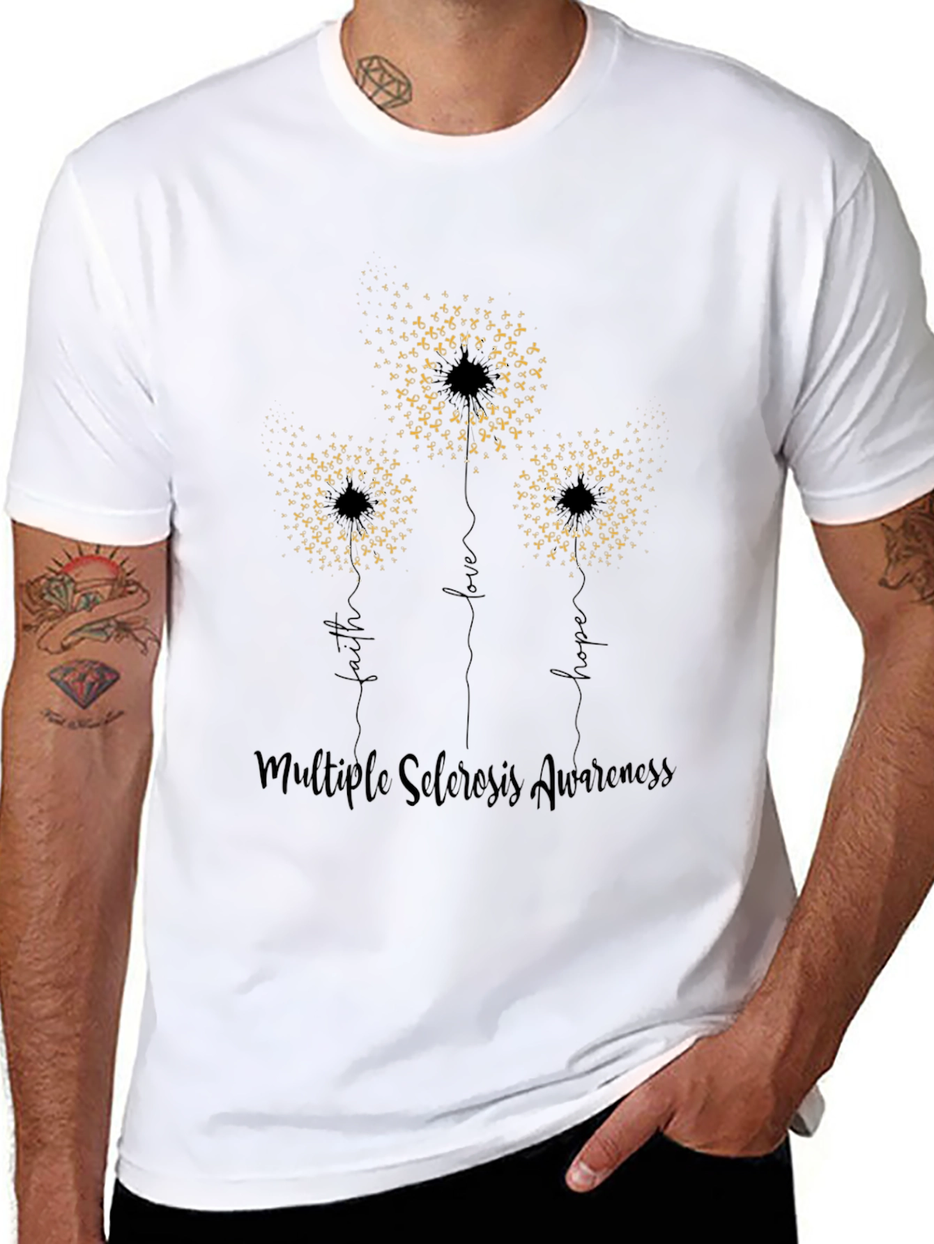 Multiple Sclerosis Awareness Dandelion Tee
