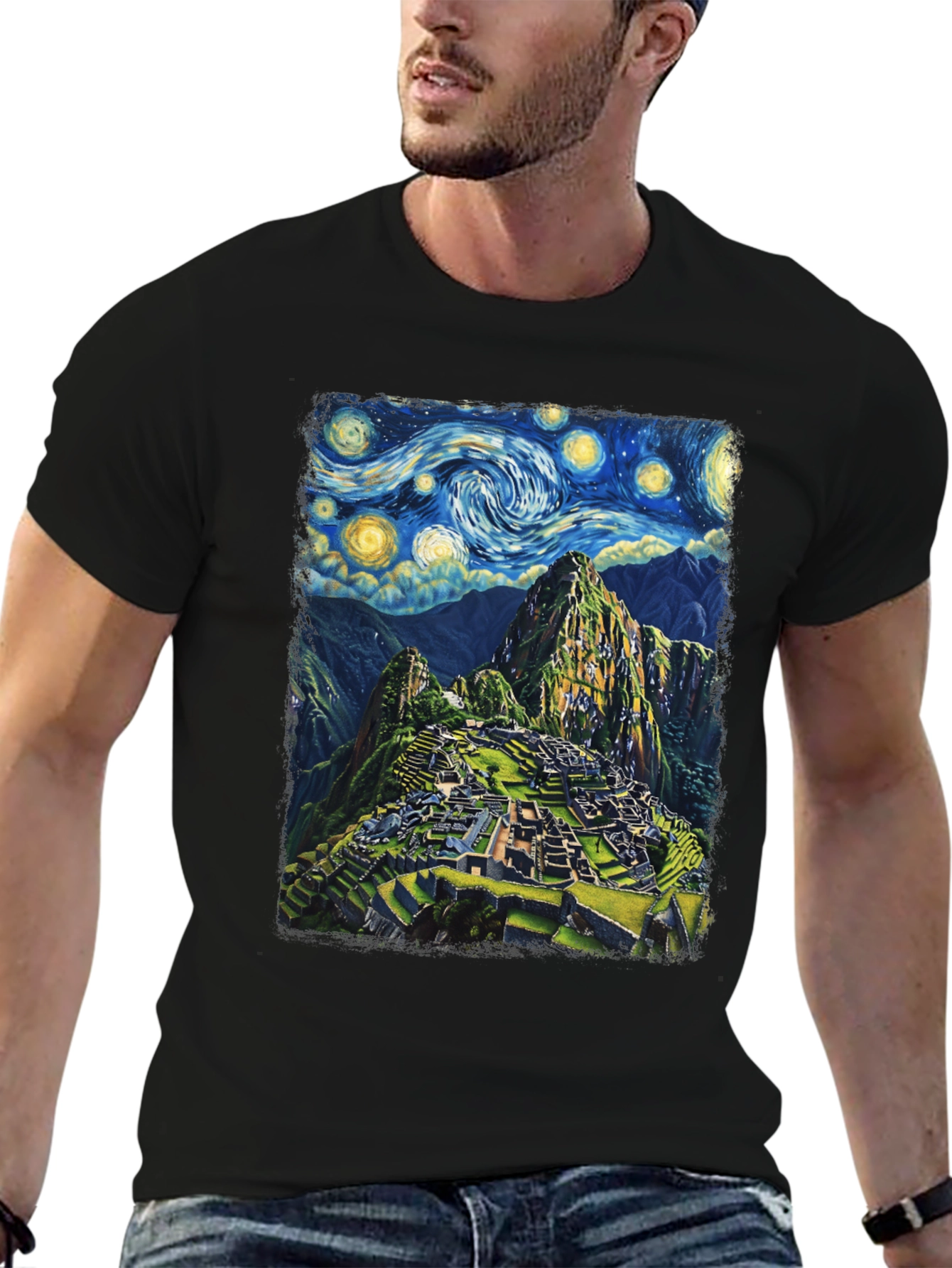 Machu Picchu Starry Night T-Shirt