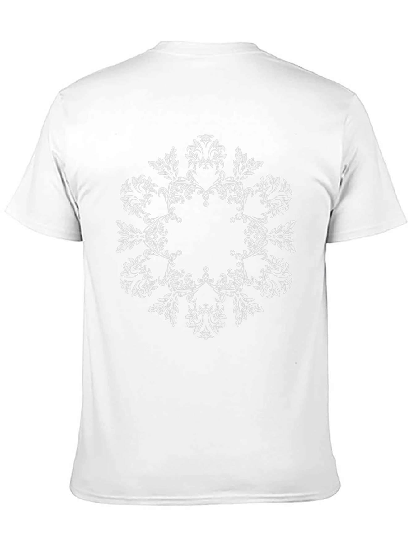 Floral Mandala Black T-Shirt