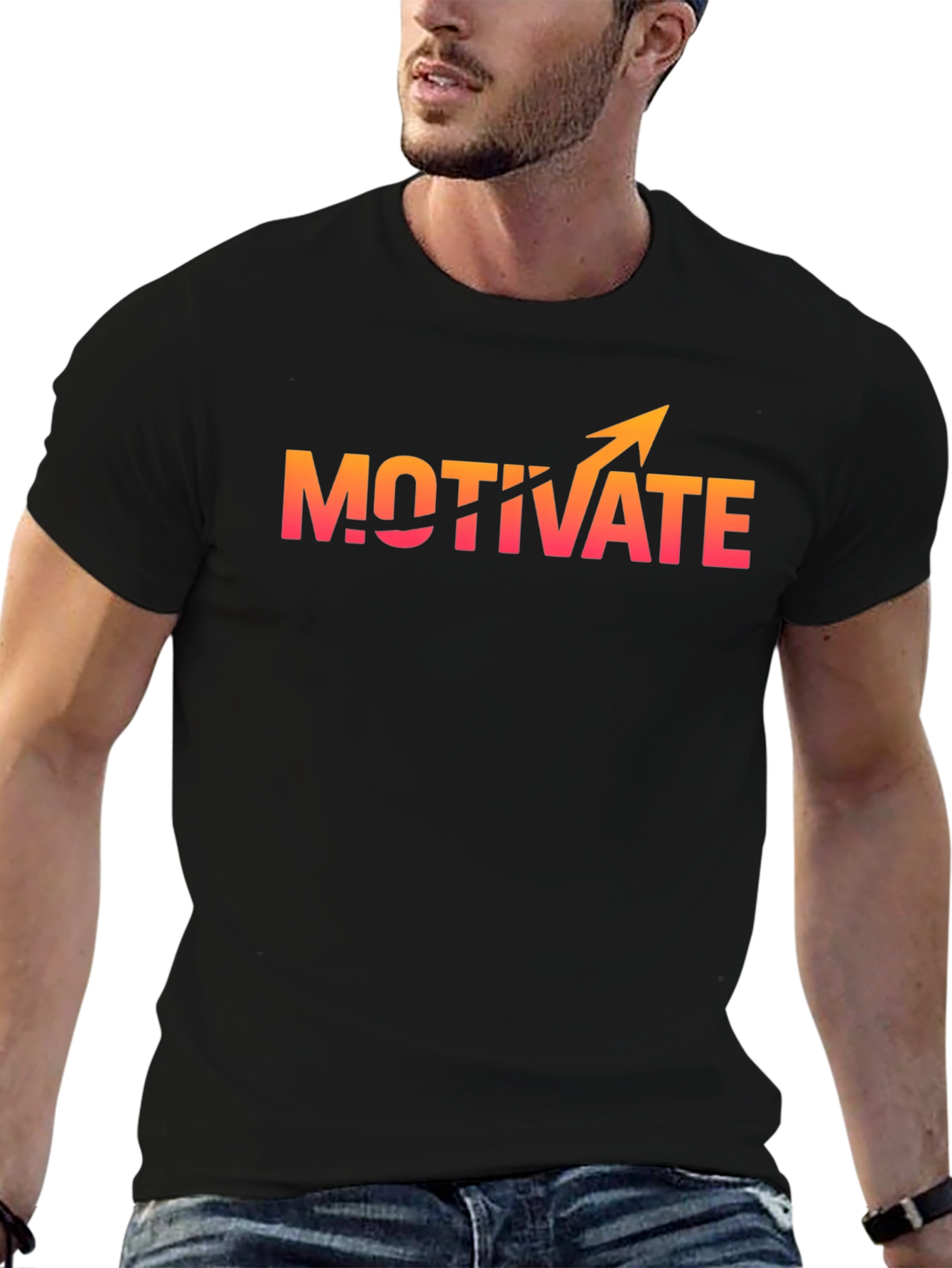 Motivate Graphic T-Shirt - Inspiring Uplift Design