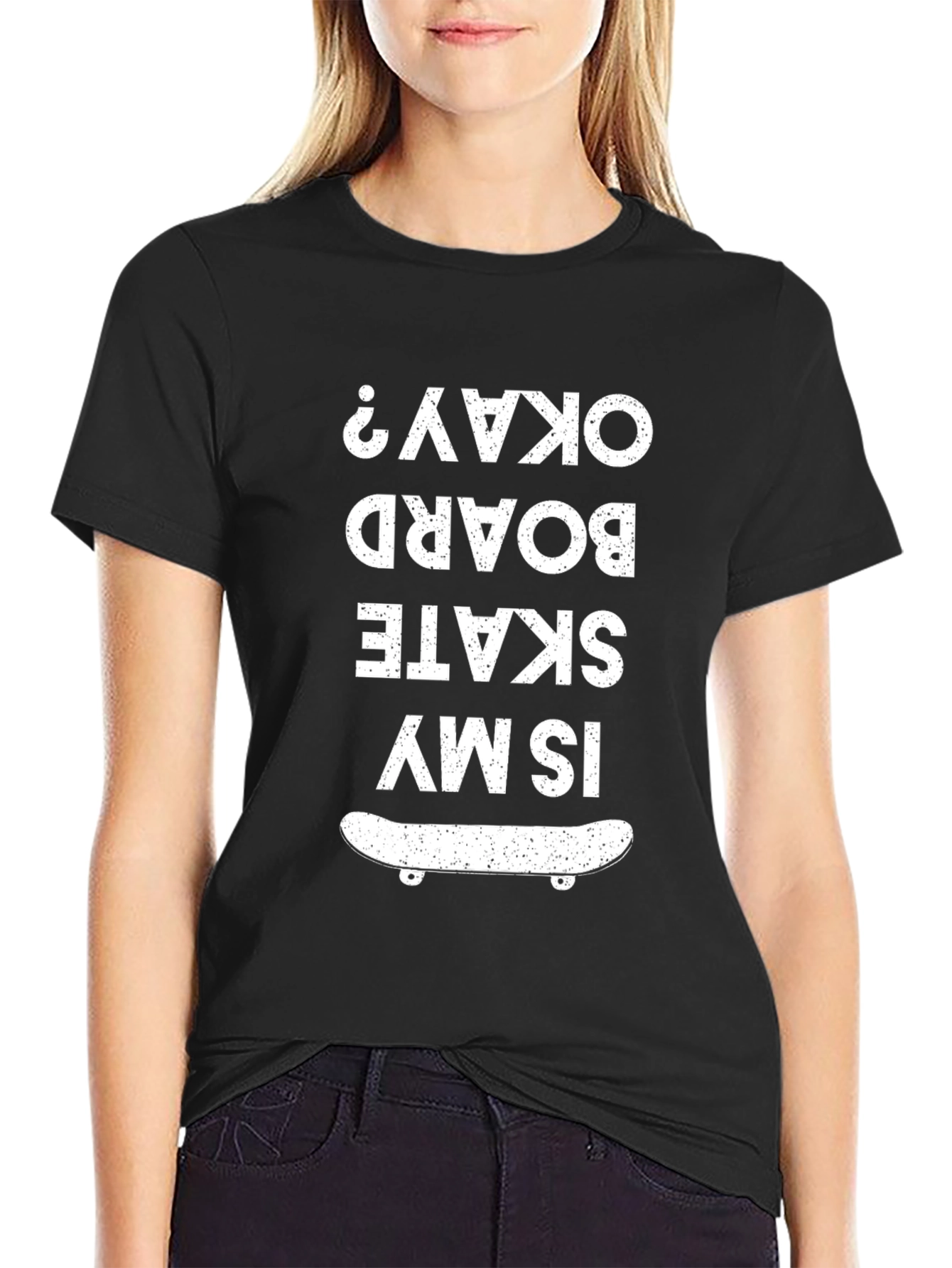 Skate Board Okay? Graphic Tee - Cool Skater T-Shirt