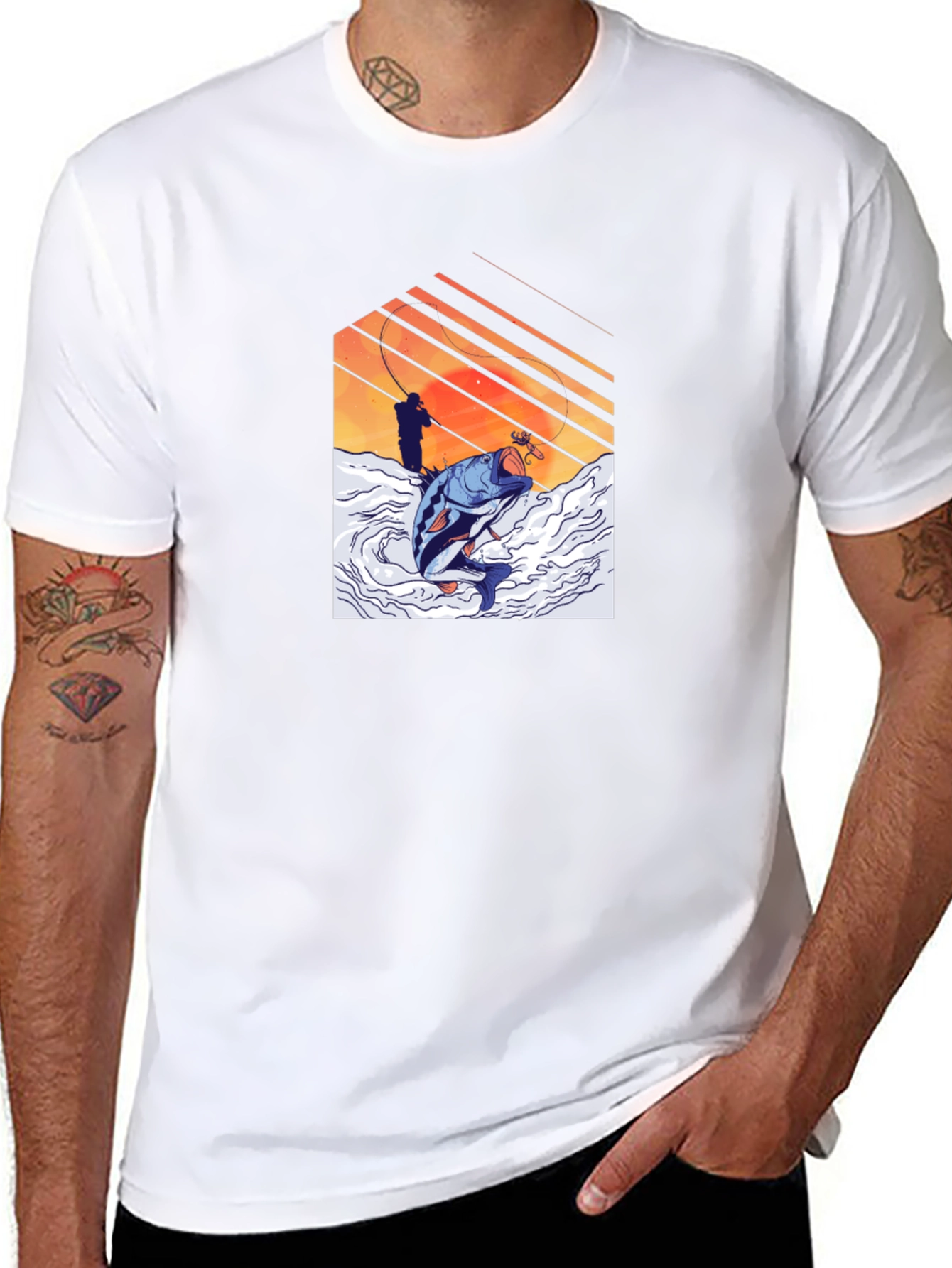 Fishing T-Shirt - Fisherman Catch Graphic Tee